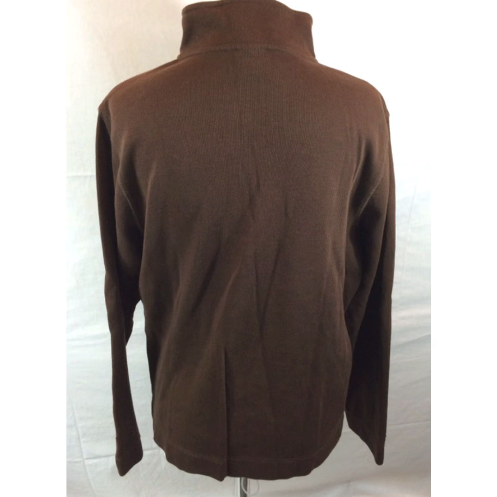 Vintage Missouri MU 1/2 Zip Long Sleeve Jacket Heavy - Pockets Sz L - Brown EUC Size L / US 10 / IT 46 - 6 Thumbnail