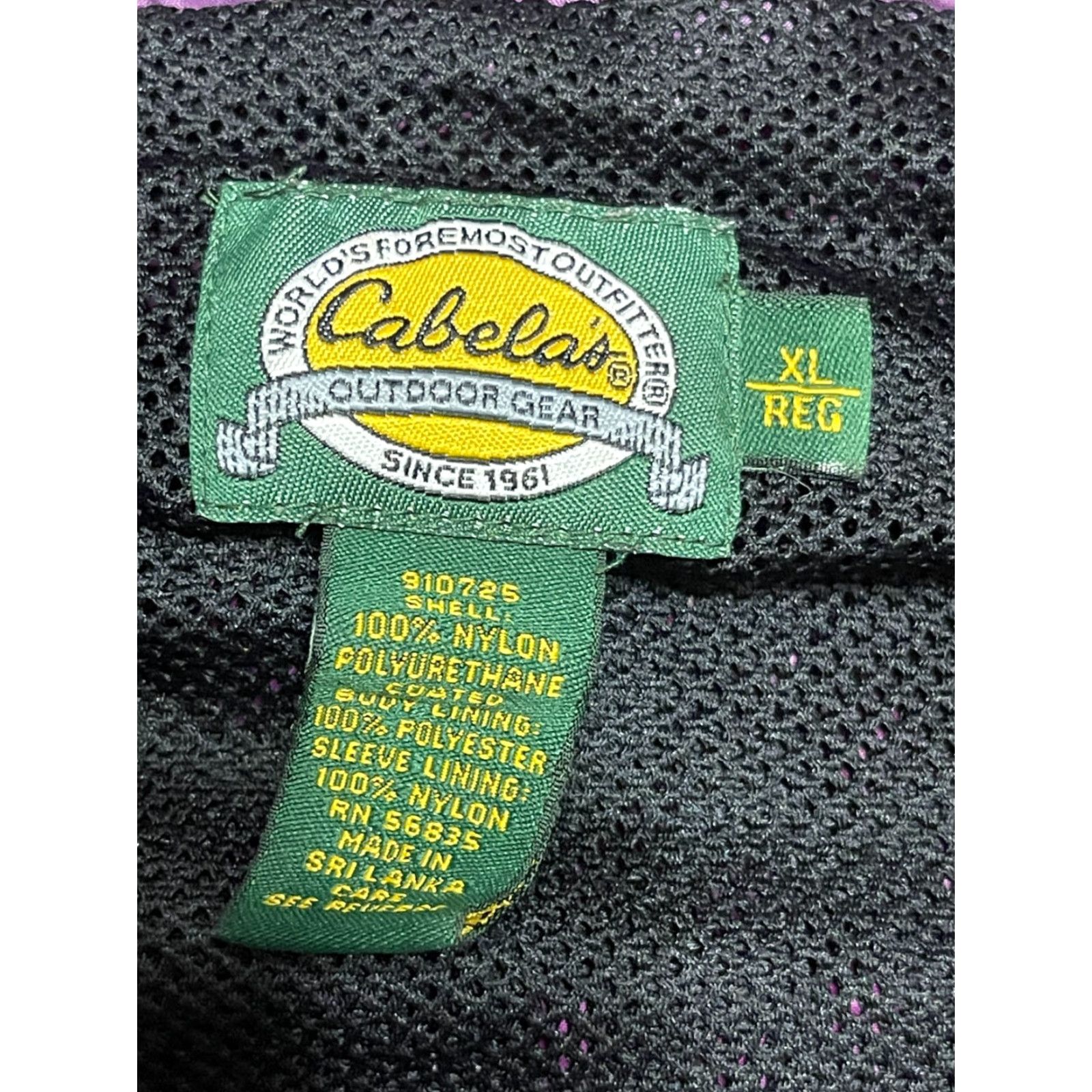 Vintage Cabela's Jacket Women's XL Purple Full Zip Windbreaker Hoodie Nylon Jacket Size XL / US 12-14 / IT 48-50 - 5 Thumbnail