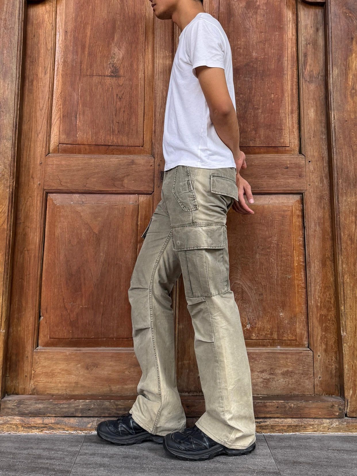 Kazuyuki Kumagai Attachment FREE TAX! Faded Cargo Flared Pants - 30” Size US 30 / EU 46 - 11 Thumbnail