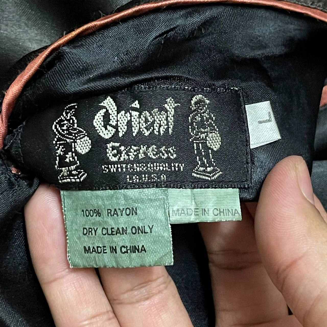 Japanese Brand Vintage Sukajan Souvenir Jacket Dragon Tiger Satin Faded Size US L / EU 52-54 / 3 - 10 Thumbnail