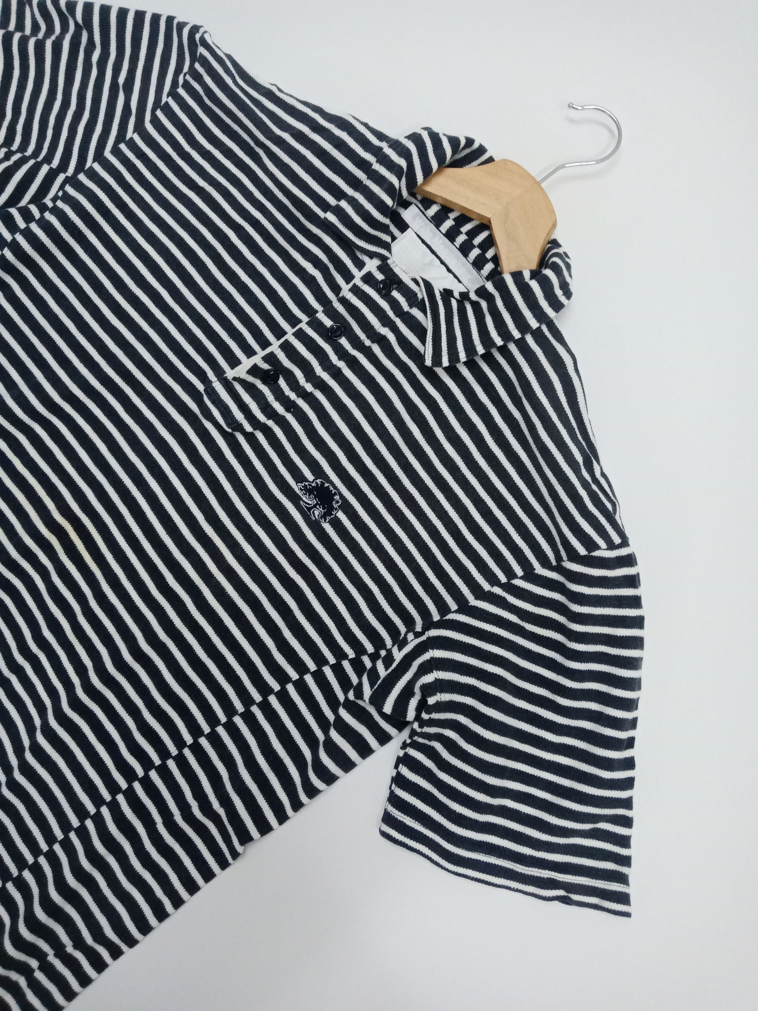 White Mountaineering White Mountaineering Stripes Polo #D Size US L / EU 52-54 / 3 - 3 Thumbnail