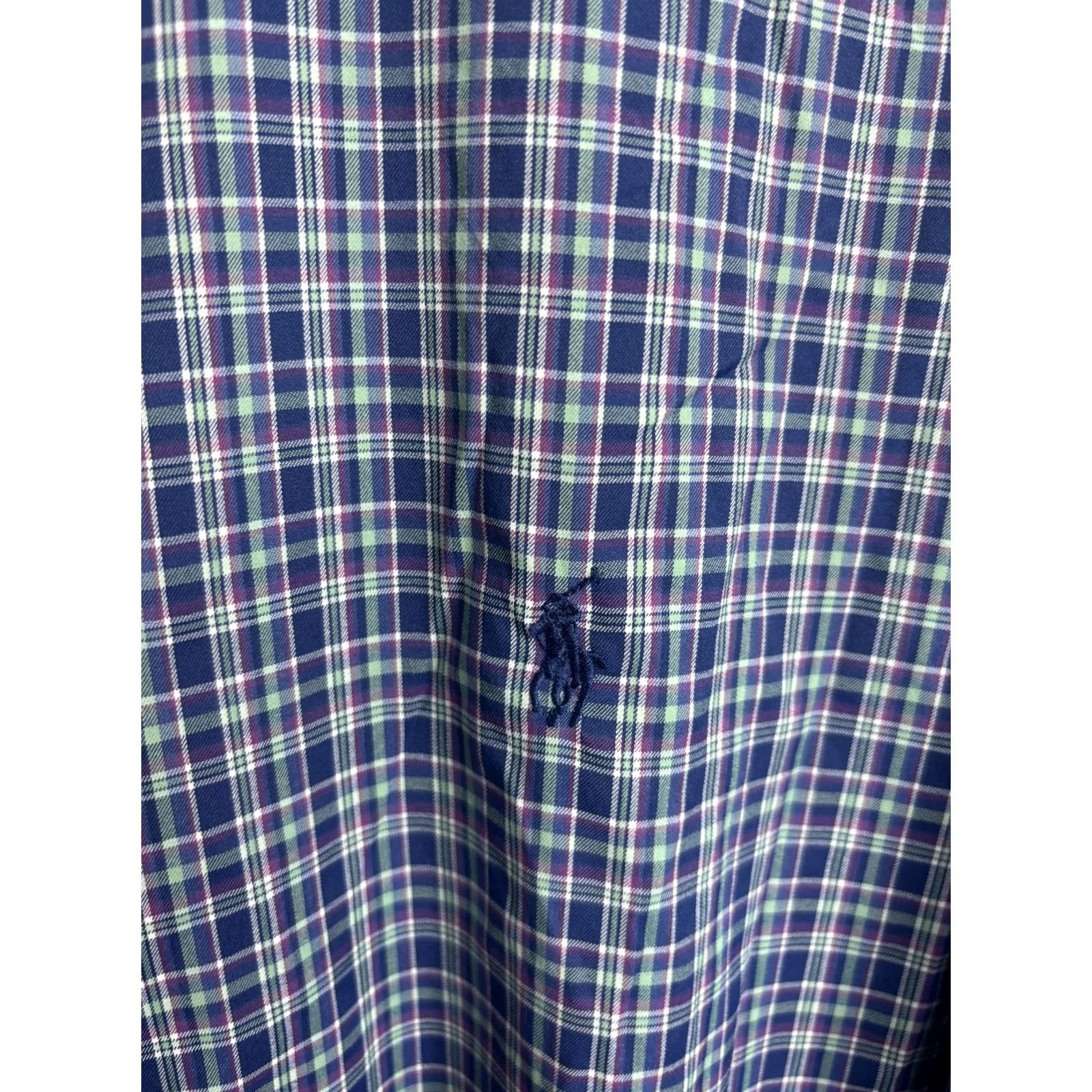 Polo Ralph Lauren Polo Ralph Lauren Mens 2XL Shirt Blue Plaid Performance Stretch Button Down Size US XXL / EU 58 / 5 - 4 Thumbnail