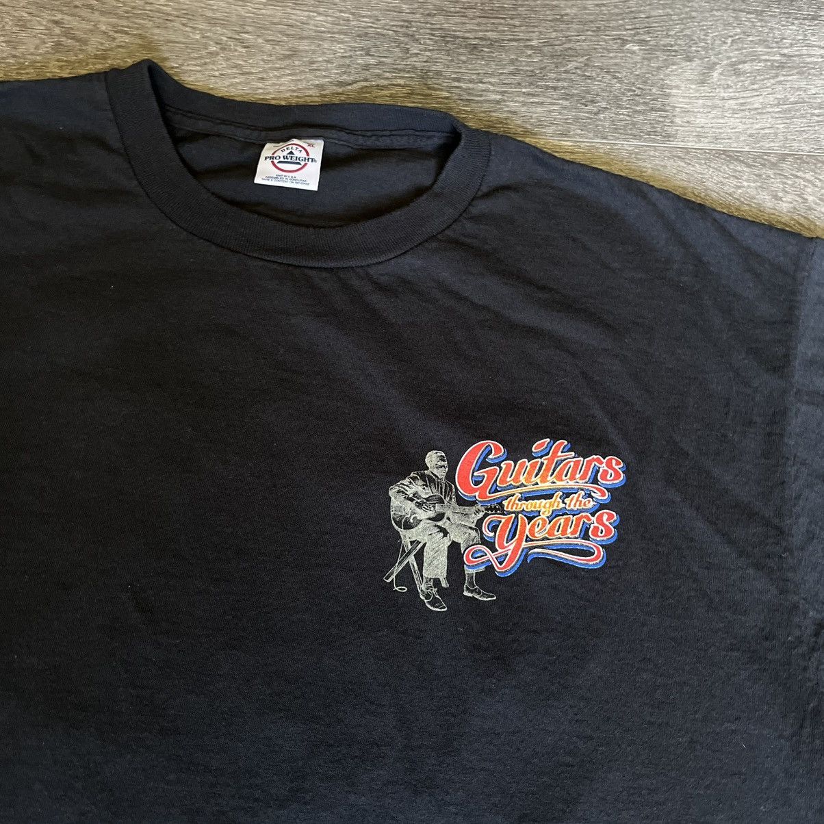 Band Tees × Vintage Vintage 1998 Guitars Through the Years Band Graphic T Shirt Size US XL / EU 56 / 4 - 6 Thumbnail