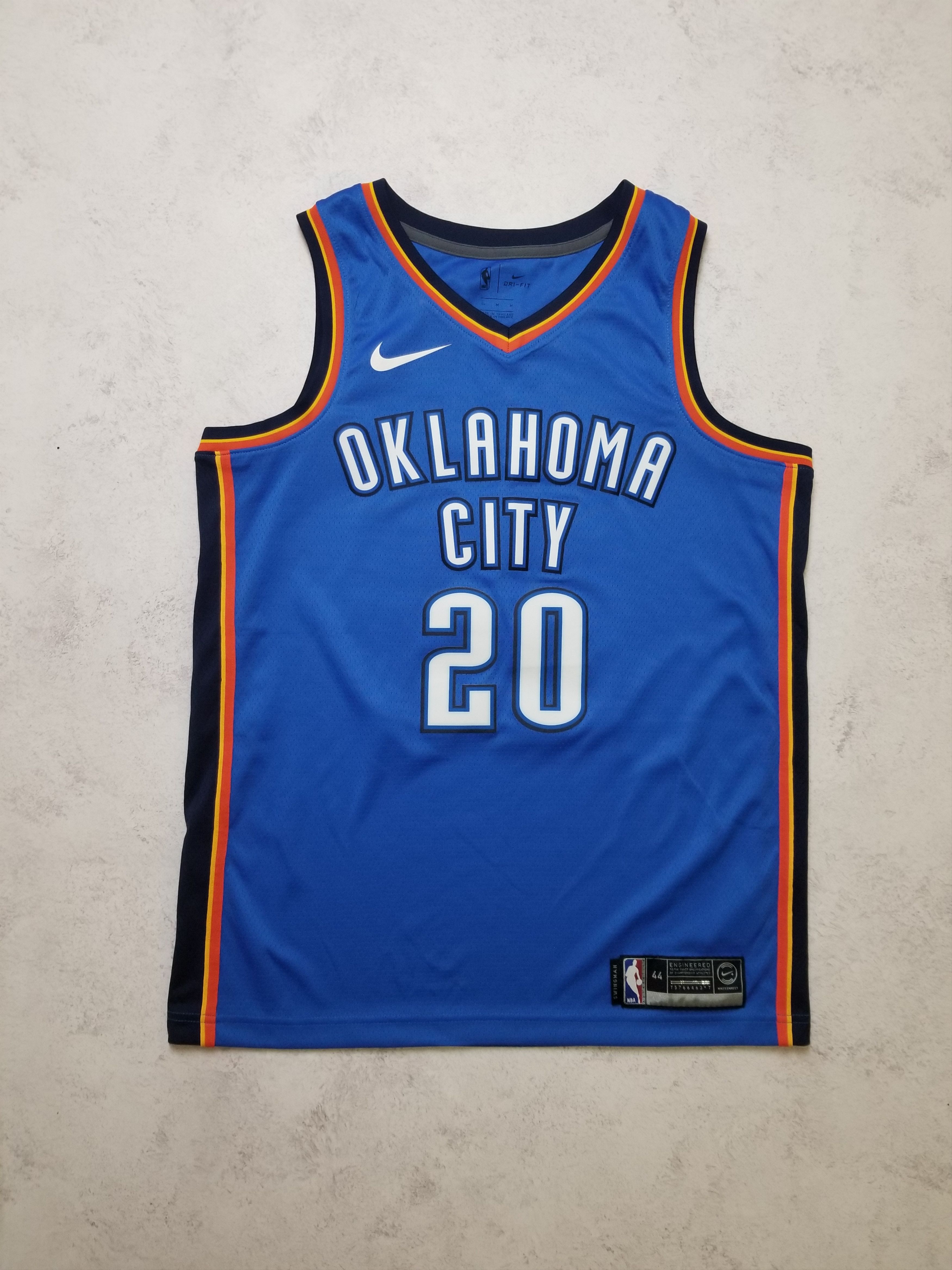 Nike Swingman Oklahoma City Thunder #20 Linus Jersey Size US M / EU 48-50 / 2 - 1 Thumbnail