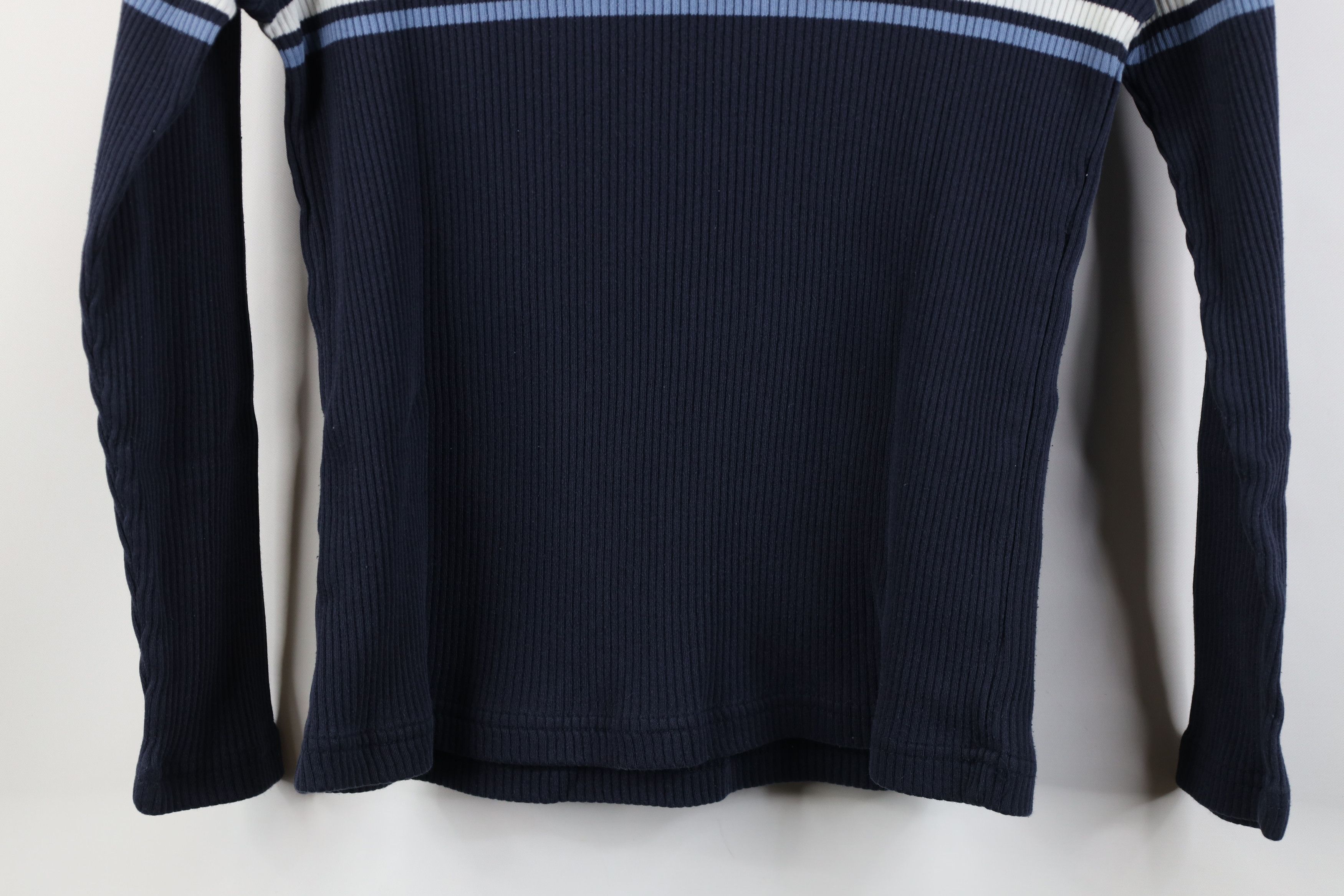 Vintage Vintage 90s Y2K Dawsons Creek Striped Knit Turtleneck Shirt Size L / US 10 / IT 46 - 11 Thumbnail