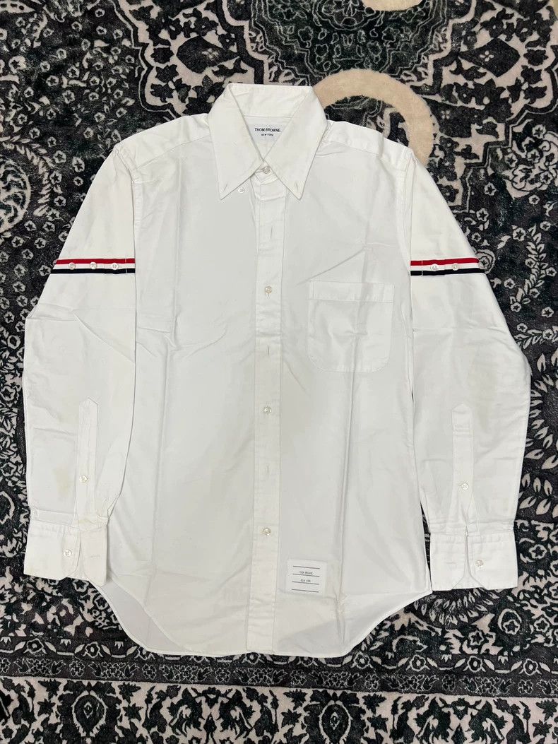 Thom Browne Thom Browne Side striped shirt Size US S / EU 44-46 / 1 - 1 Thumbnail