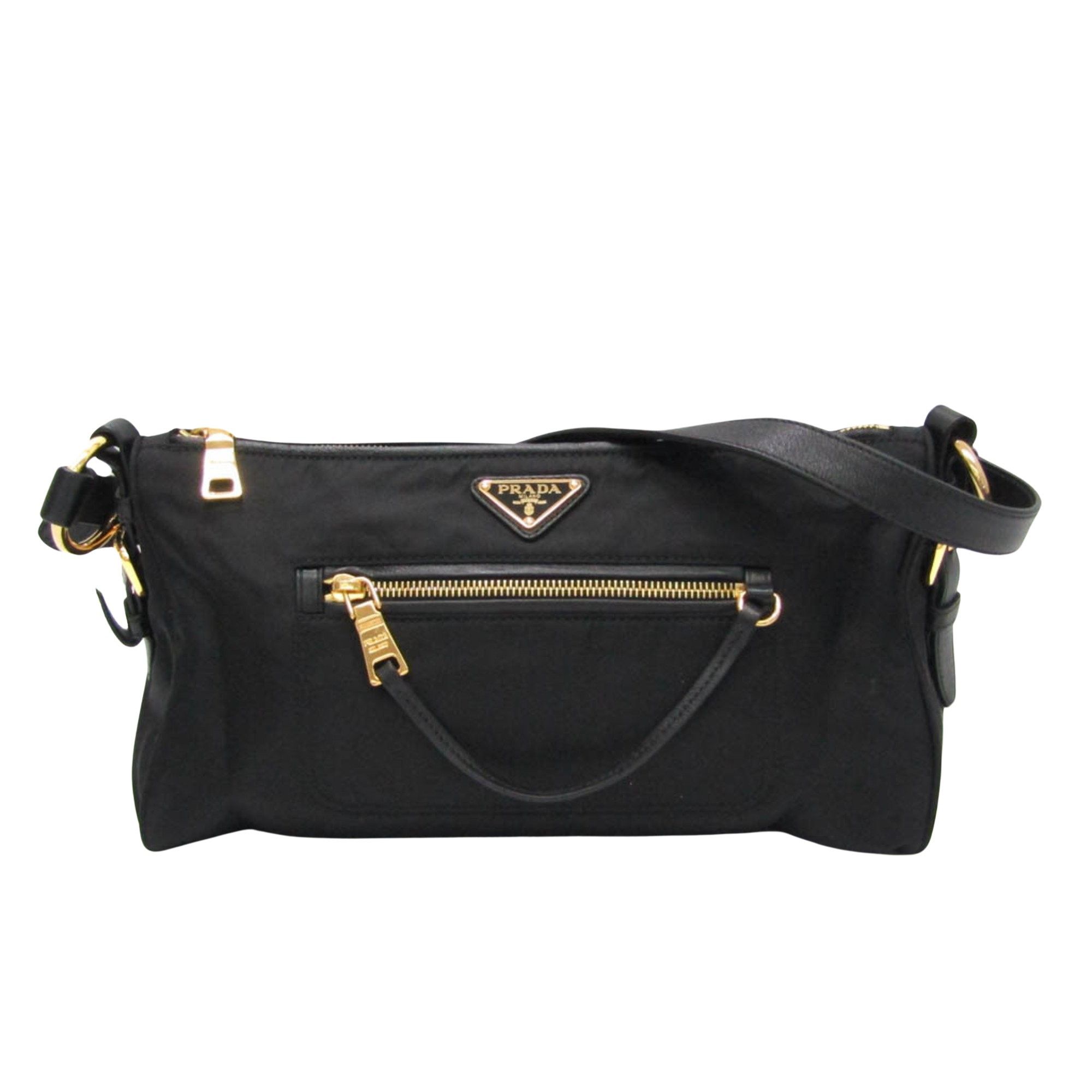 image of Prada Tessuto Shopper in Black, Women's