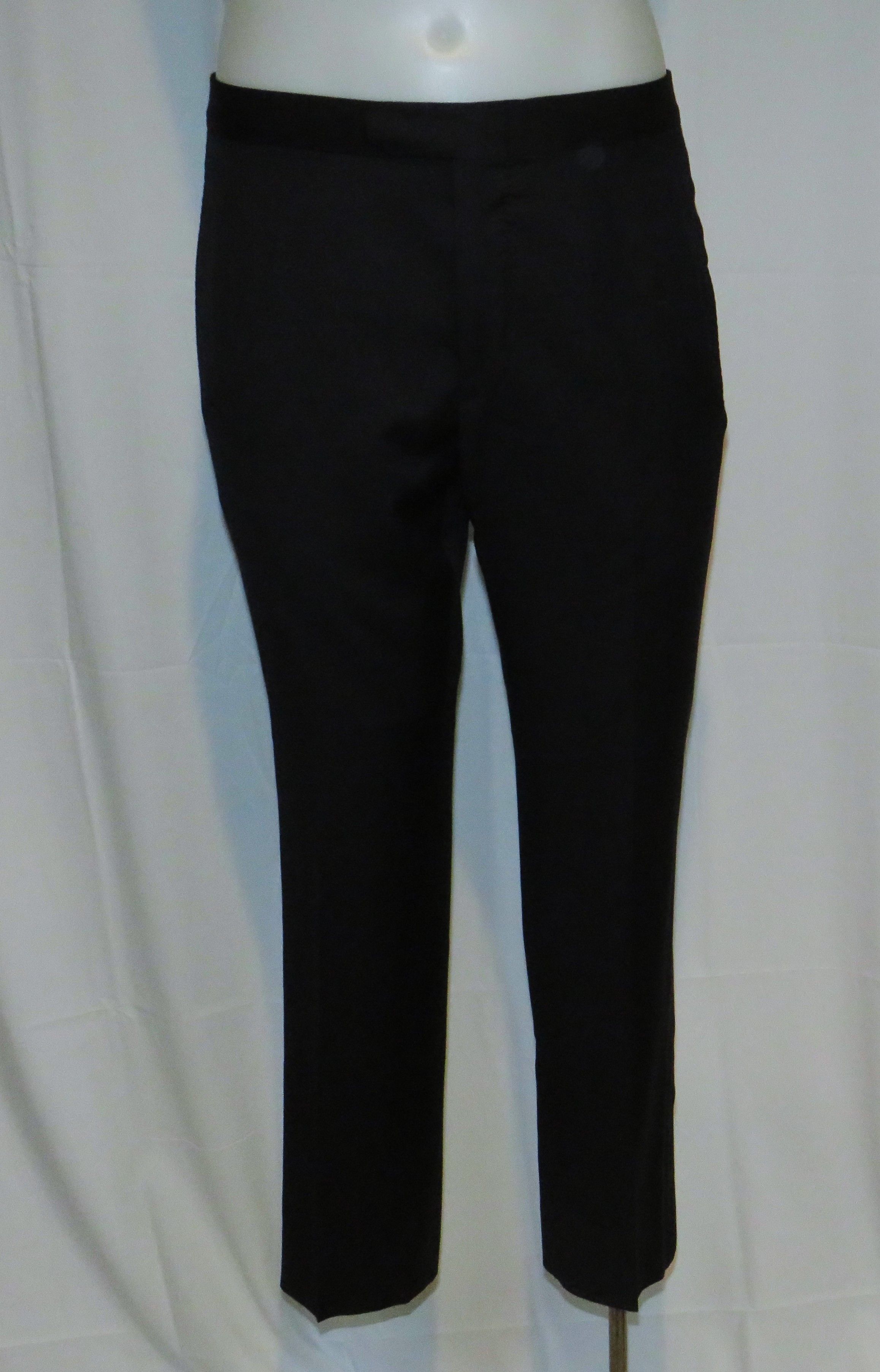 Ermenegildo Zegna Micronsphere Current Solid Black One Button Tuxedo 42S Size 42S - 13 Thumbnail