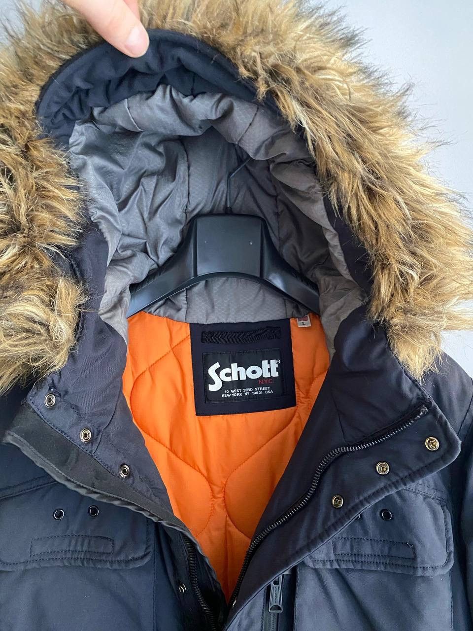 Schott Schott NYC Thunder Men's Winter Parka Jacket, Size M-L Size US M / EU 48-50 / 2 - 17 Thumbnail