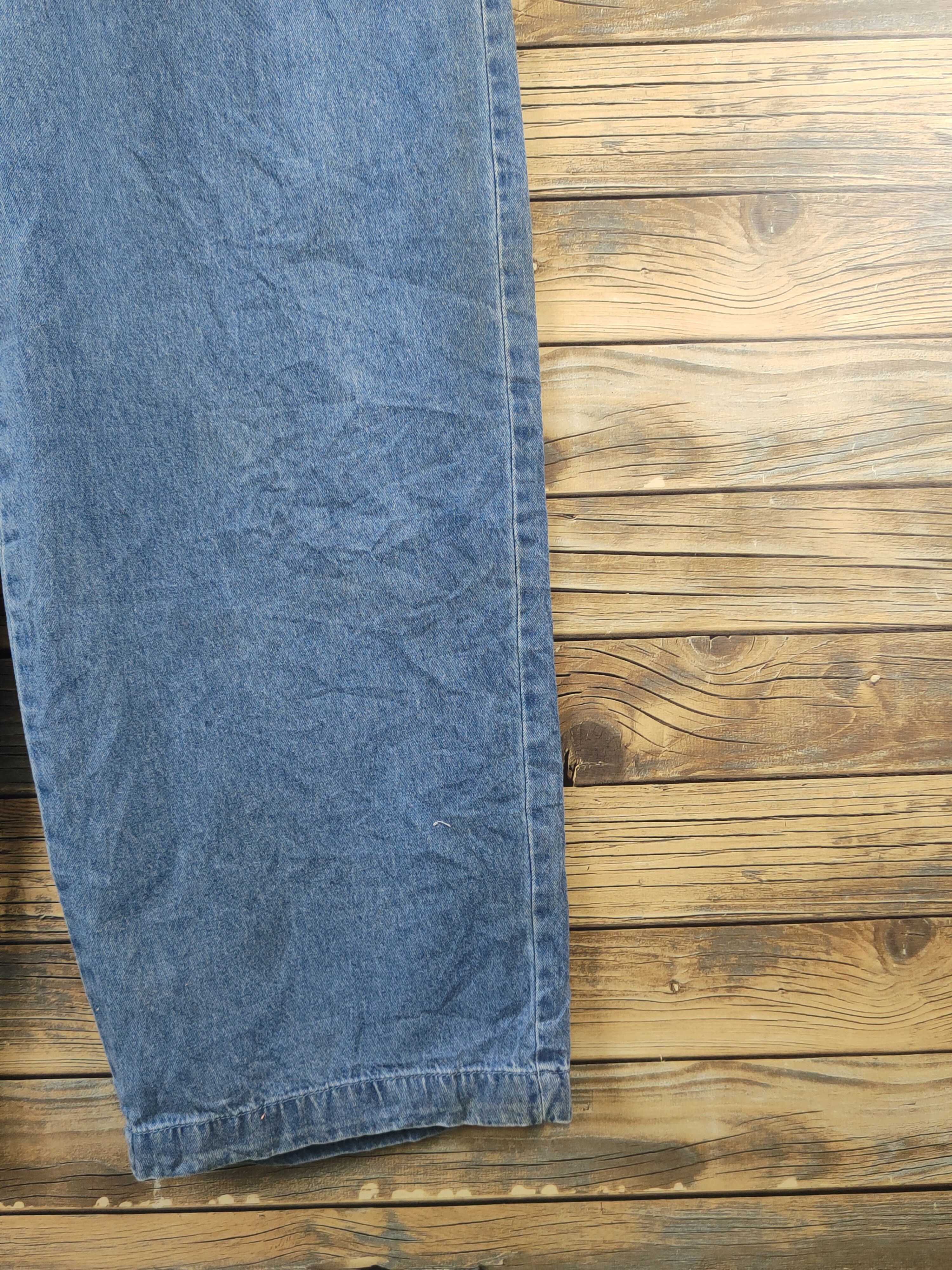 Vintage L.H Studio Blue Denim Short Sleeve Coveralls Size 29" - 13 Thumbnail