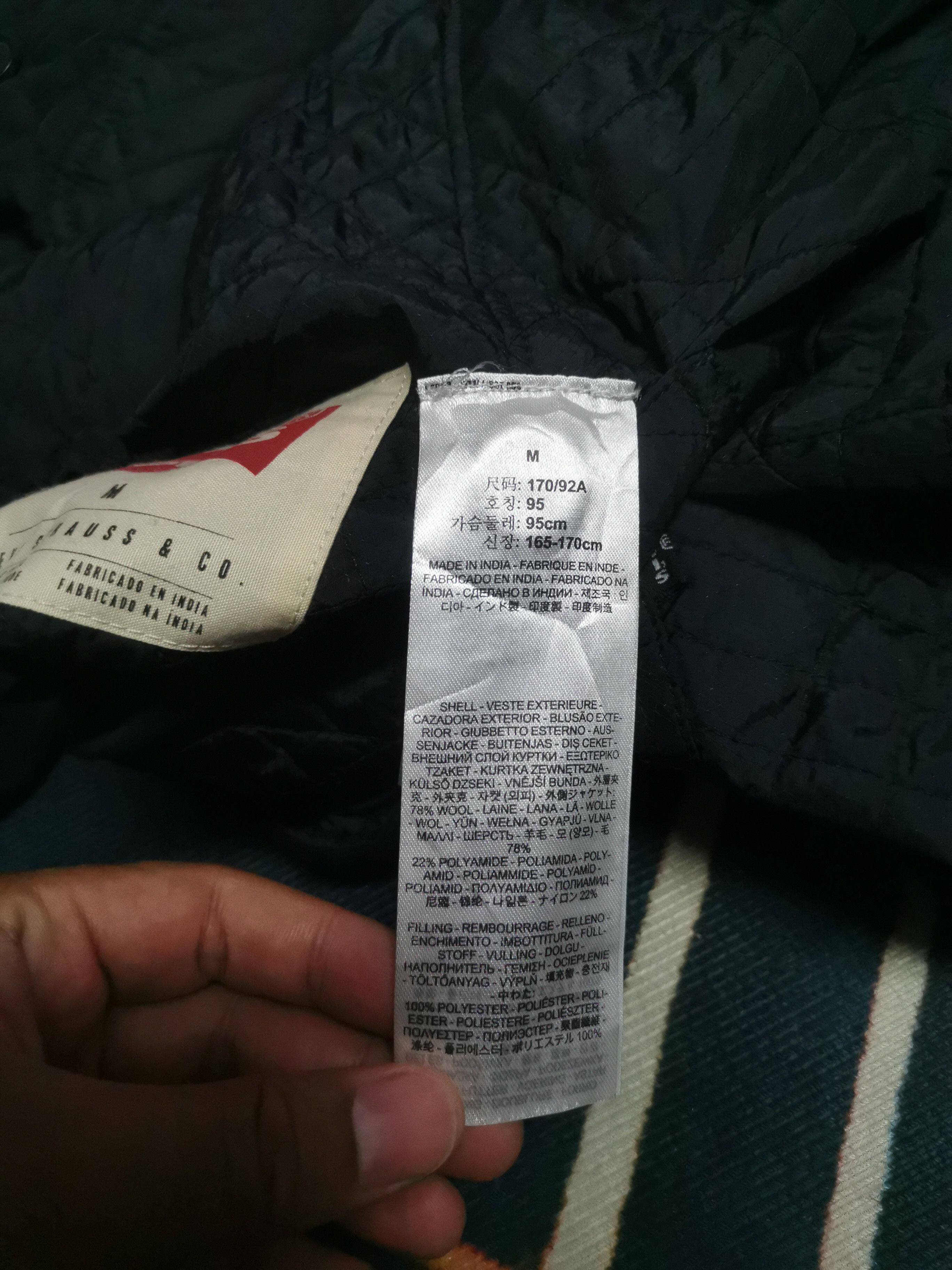 Levi's × Levi's Vintage Clothing Black LEVI'S Quilted Reversible Wool Jacket Size US M / EU 48-50 / 2 - 6 Thumbnail