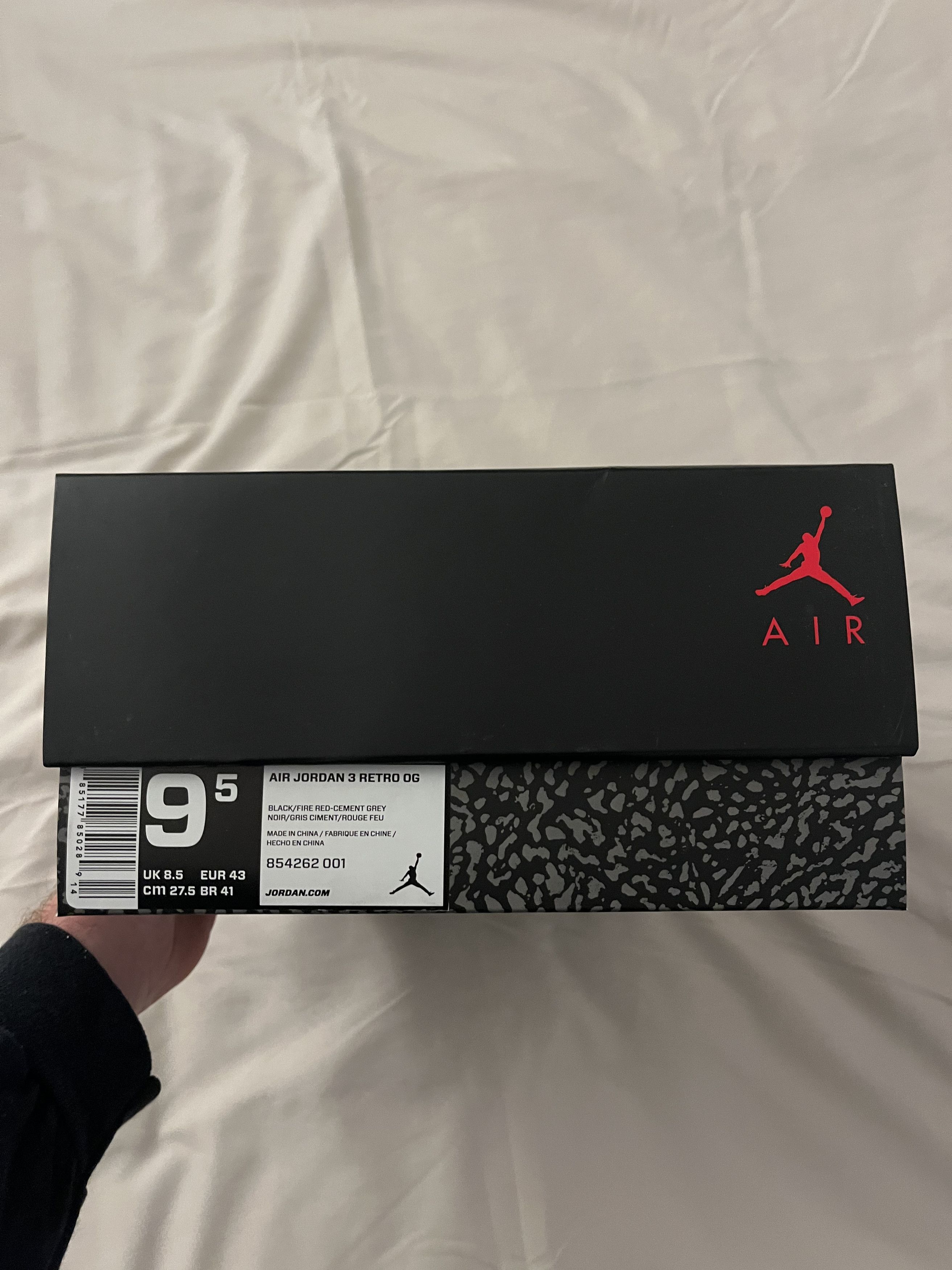 Jordan Brand AIR JORDAN 3 RETRO OG Size US 9.5 / EU 42-43 - 8 Thumbnail