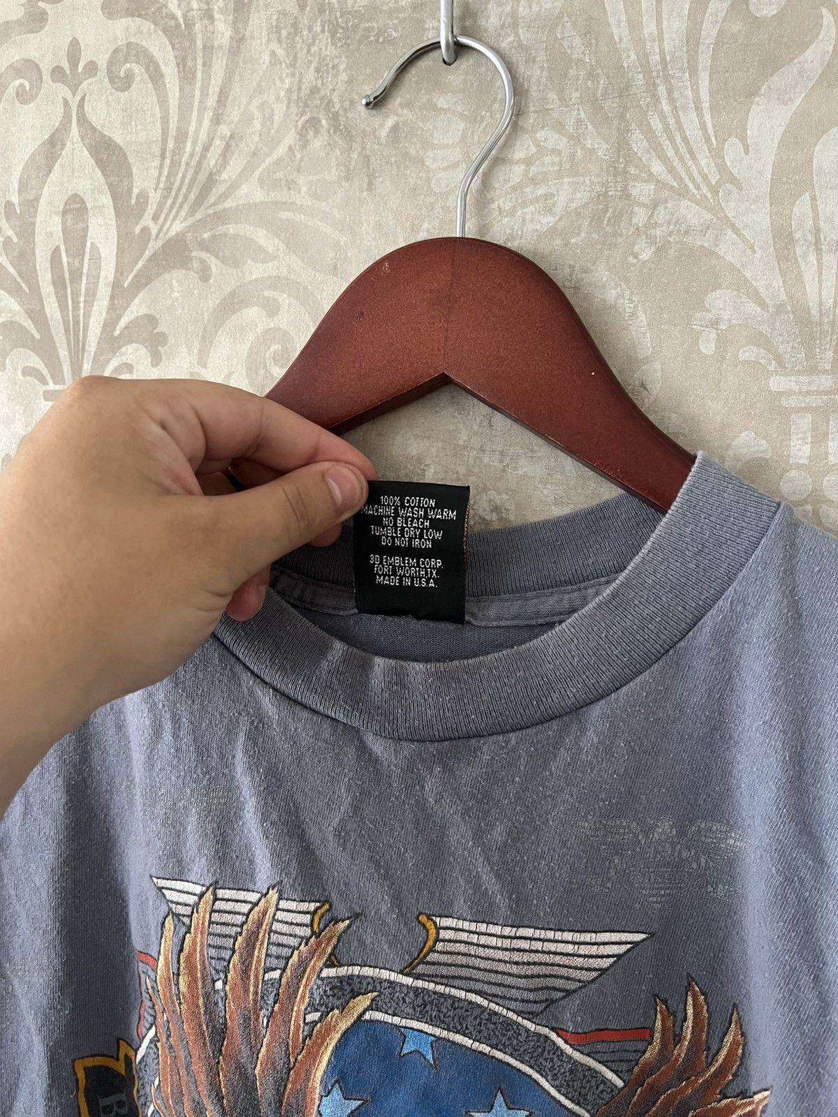 Vintage Vintage 3D Emblem Born in the USA Eagle T-Shirt Made in USA Size US L / EU 52-54 / 3 - 5 Thumbnail