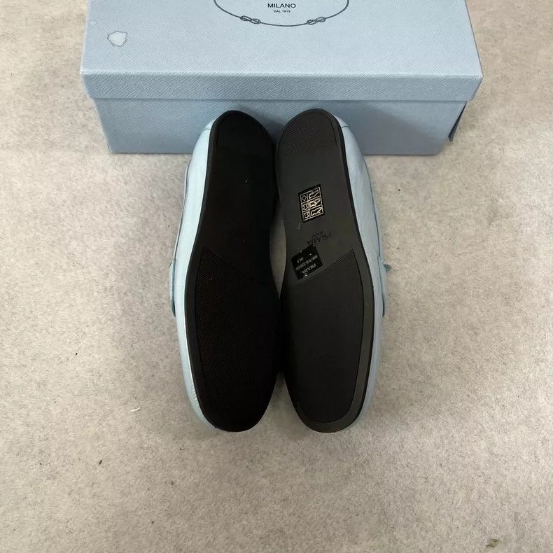 Prada Prada Light Blue Loafers Size 36.5-2506 Size US 4 / IT 34 - 5 Thumbnail