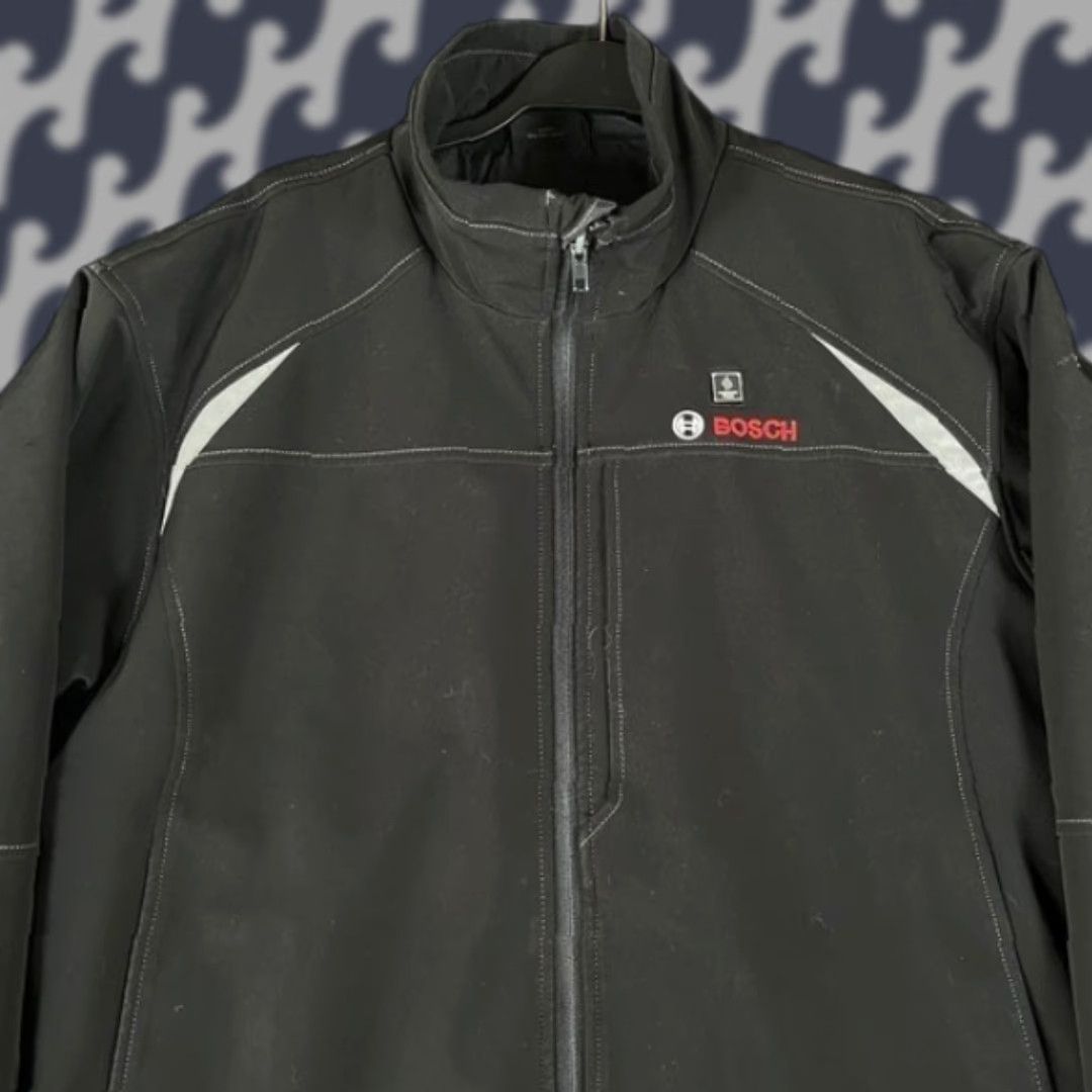 Vintage VINTAGE Bosch Softshell Heated Work Jacket Mens Size Medium Black Full Zip Size US M / EU 48-50 / 2 - 1 Thumbnail