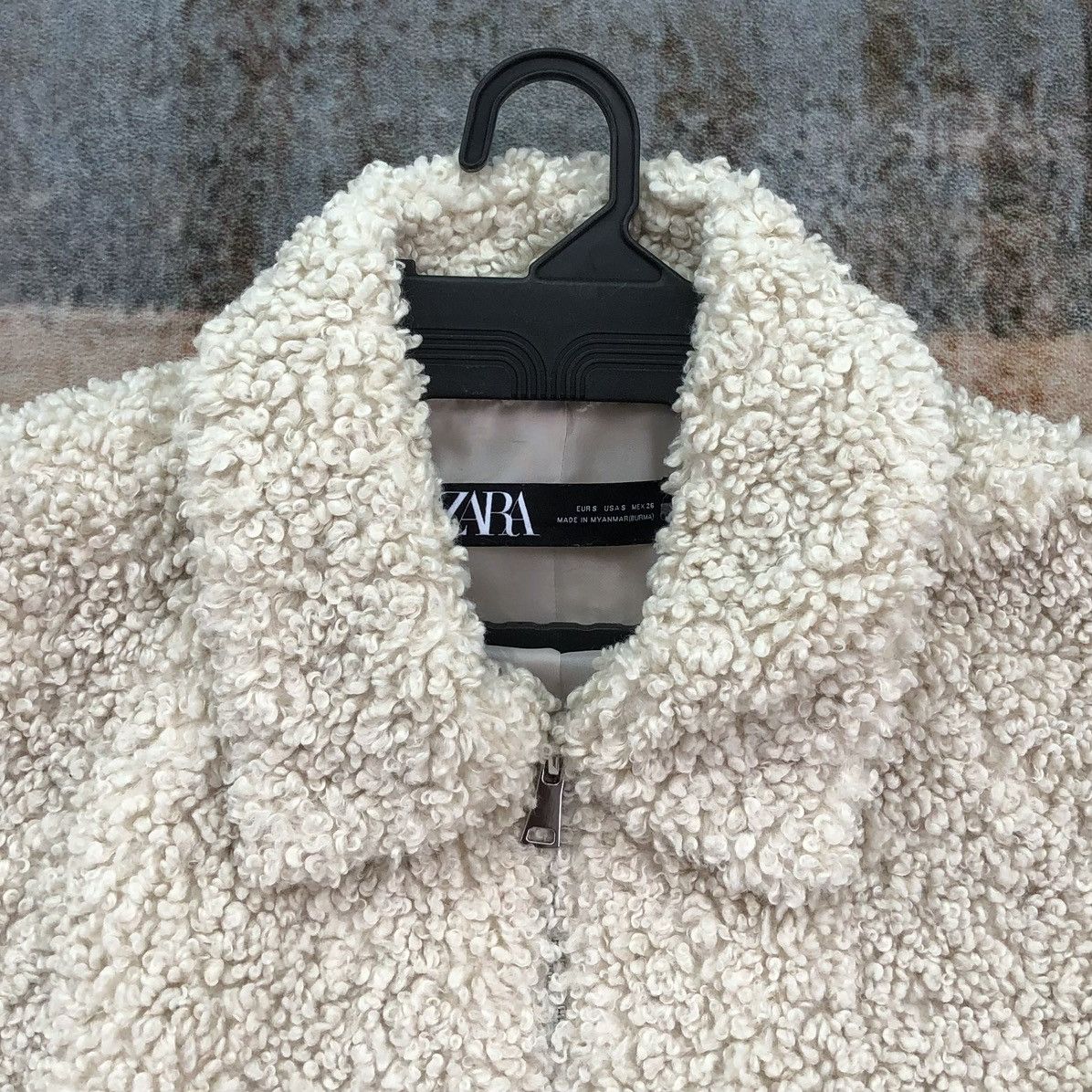 Zara Zara Fleece Sherpa Teddy Bomber Zip Up Jacket Size M / US 6-8 / IT 42-44 - 6 Thumbnail