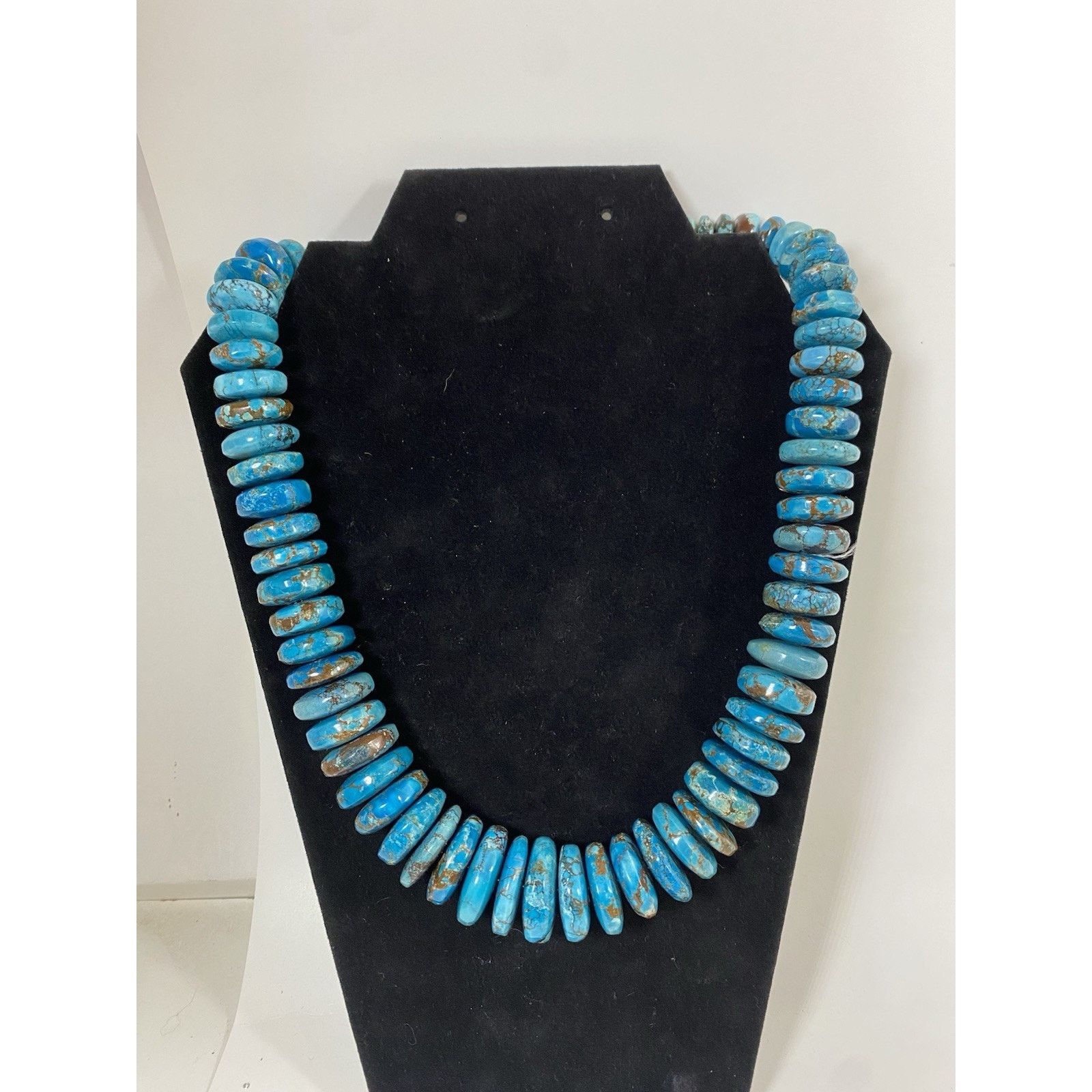 Other Turquoise Disc Necklace w/ Reddish Brown Matrix Size ONE SIZE - 1 Thumbnail