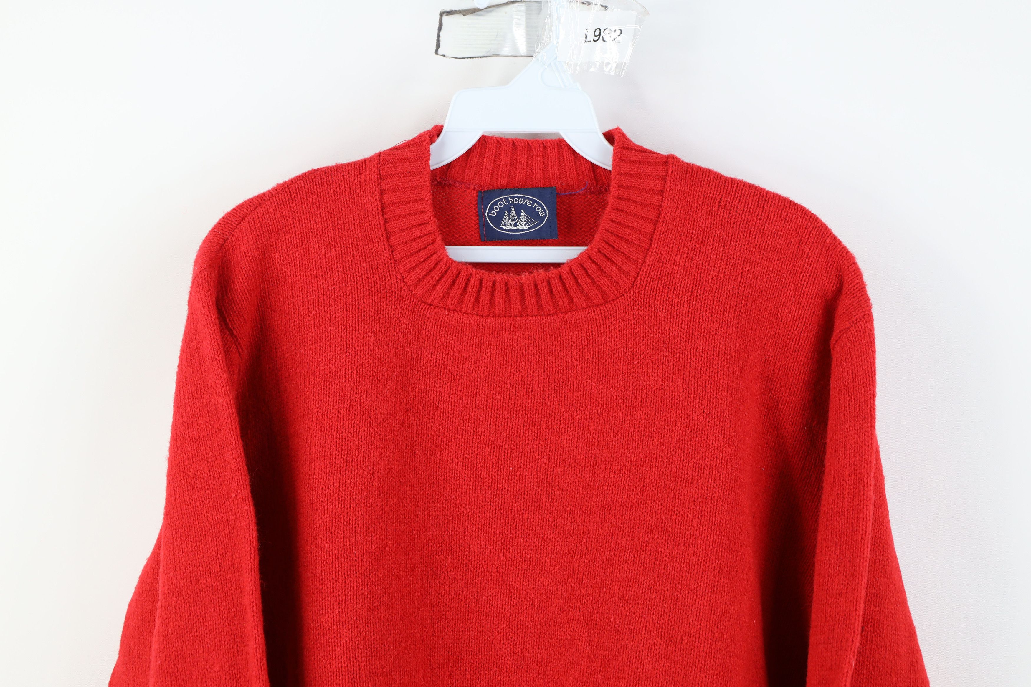 Vintage Vintage 70s Streetwear Wool Knit Crewneck Sweater Red USA Size US S / EU 44-46 / 1 - 2 Thumbnail