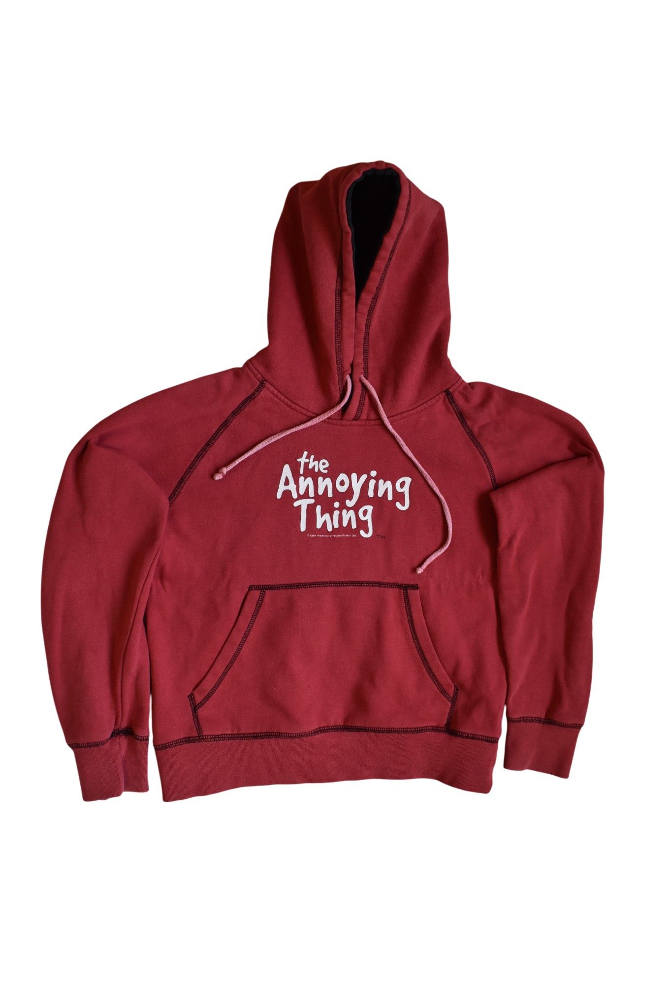 Other Vintage 00s The Annoying Thing Red Hoodie Size XS / US 0-2 / IT 36-38 - 2 Thumbnail