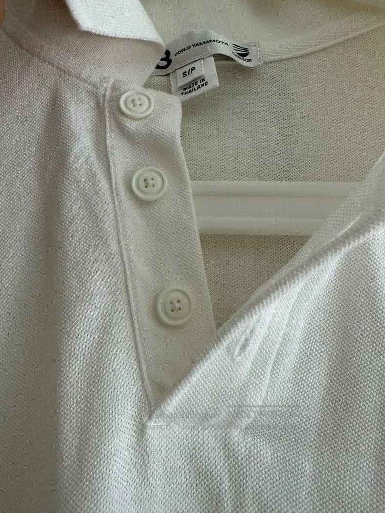 Y-3 Y-3 Yohji Yamamoto White Polo Shirt. Size US S / EU 44-46 / 1 - 6 Thumbnail