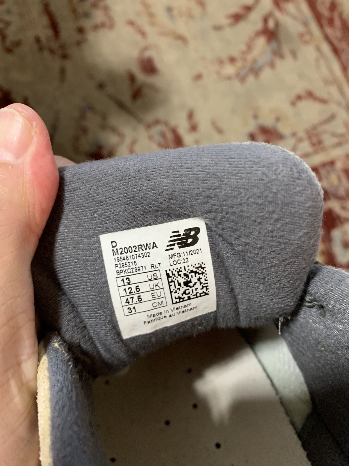 J.Crew × New Balance J Crew x New Balance 2002R sneakers Rain cloud/prism purple Size US 13 / EU 46 - 16 Thumbnail