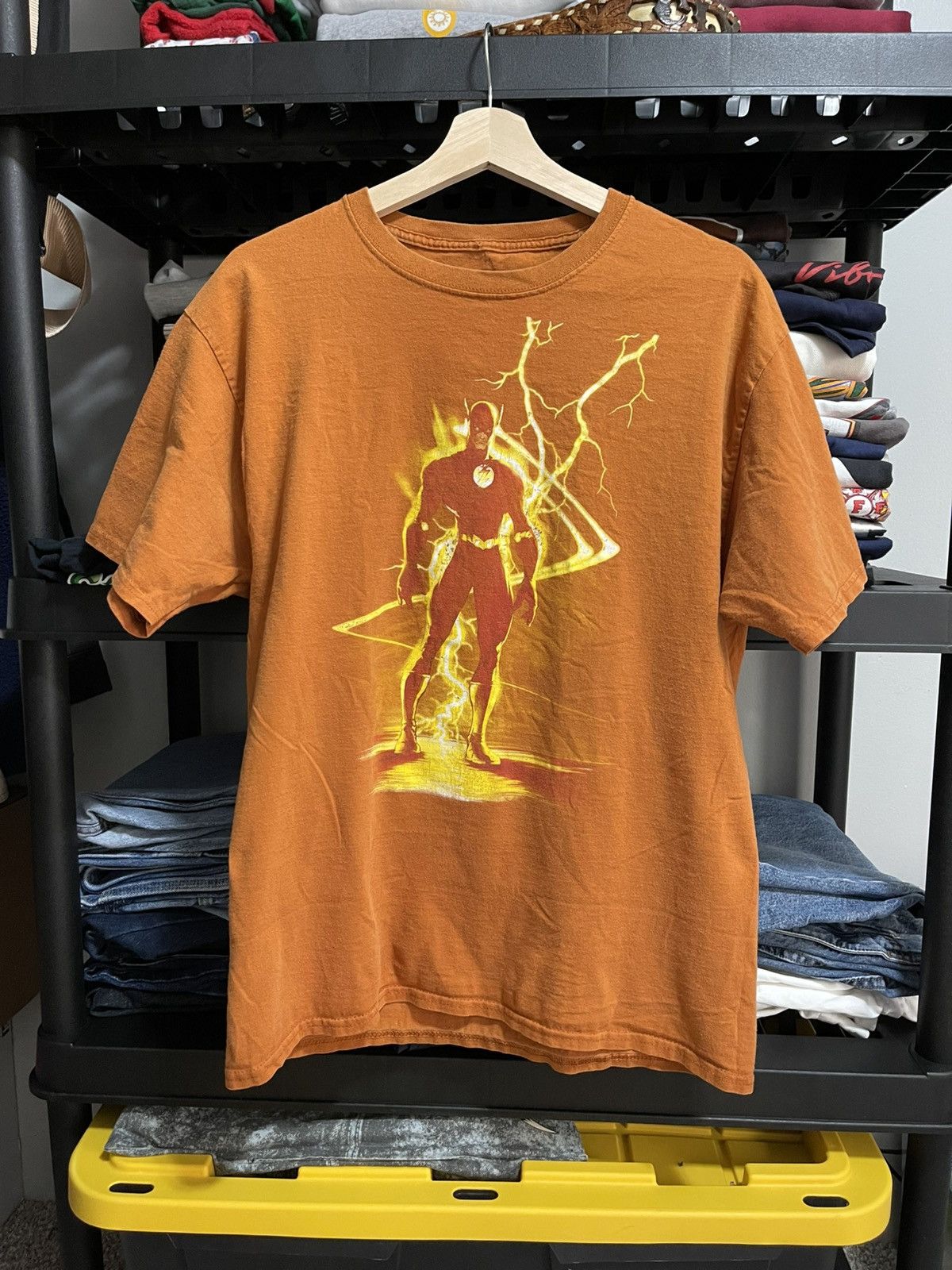 DC Comics Vintage Dc Universe Orange Flash Tee Size US L / EU 52-54 / 3 - 2 Thumbnail