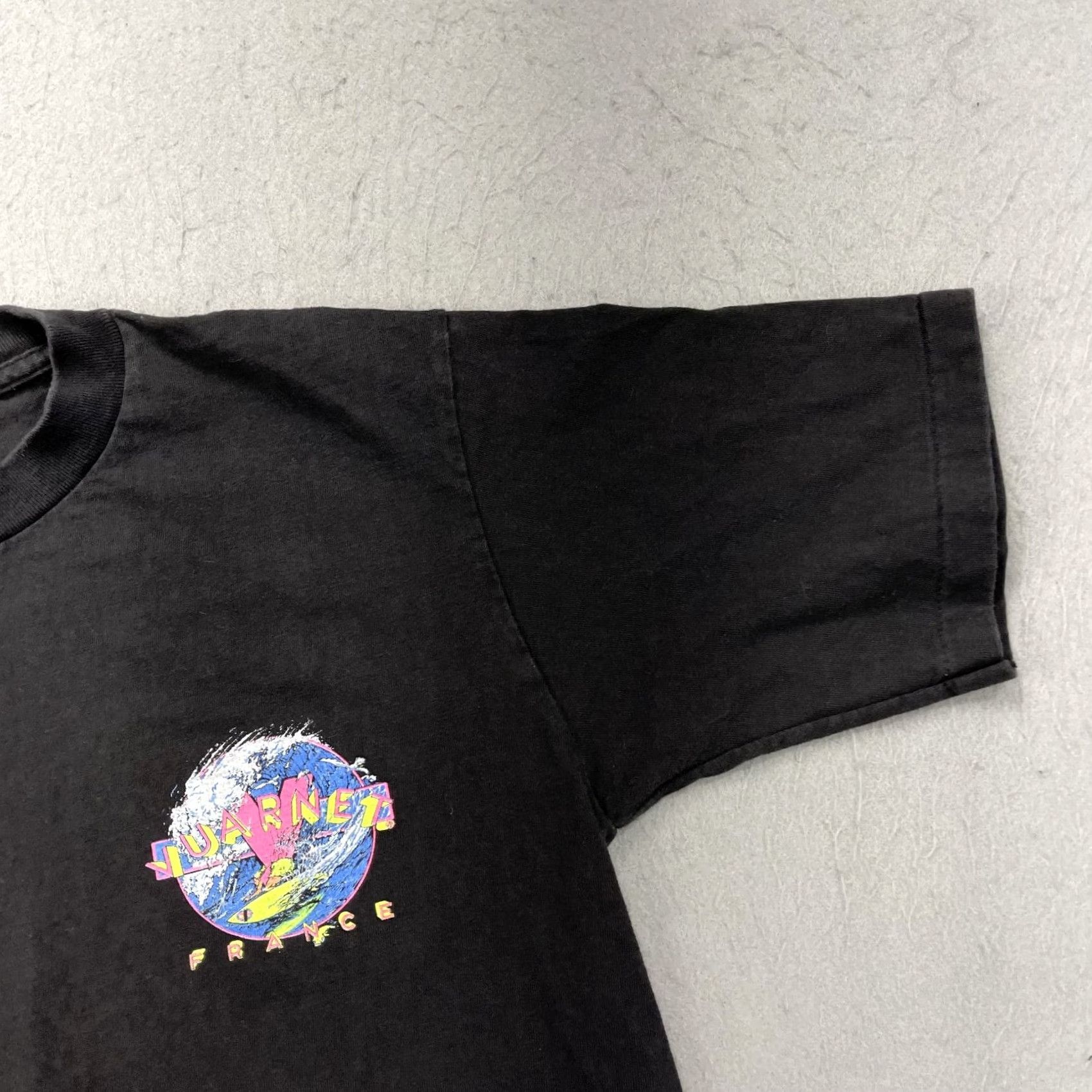 Vintage VINTAGE Vuarnet Shirt Mens L Black Graphic 90s Cotton T-Shirt Size US L / EU 52-54 / 3 - 4 Thumbnail