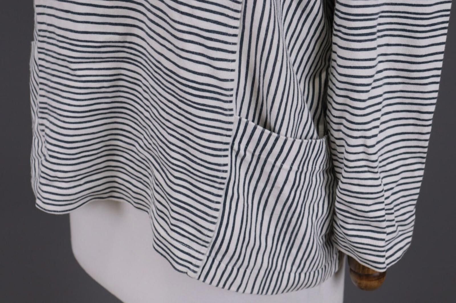 YMC YMC You Must Create White Striped Cropped Sweater Size S Size S / US 4 / IT 40 - 10 Thumbnail