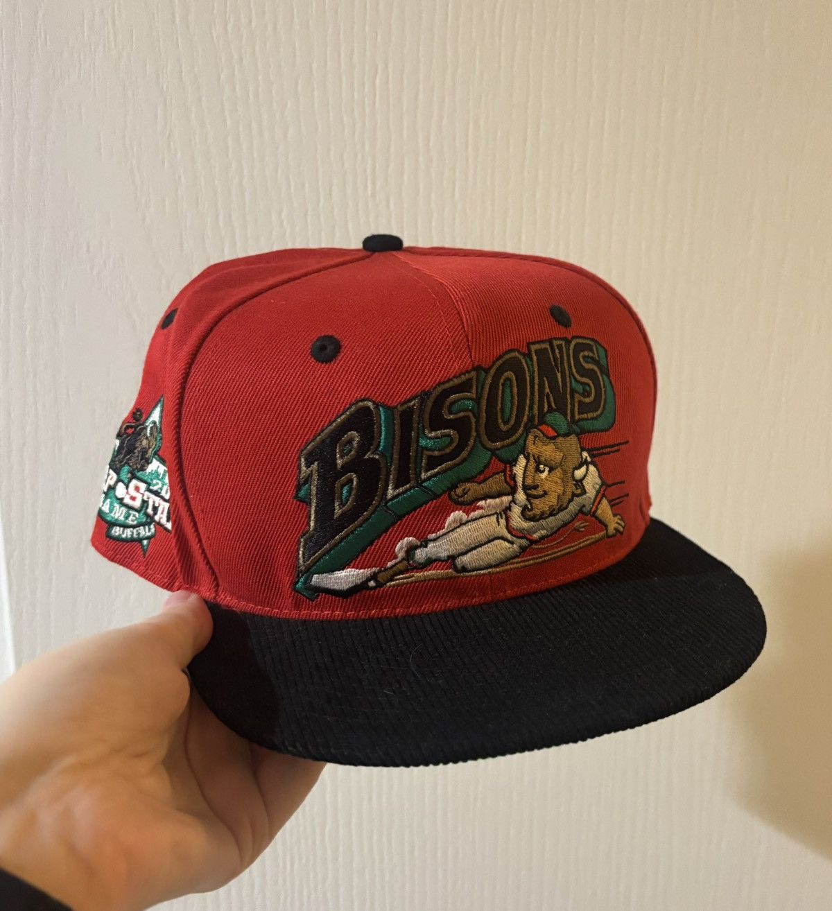 Other Buffalo Bisons Custom Two Tone Fitted Hat Size ONE SIZE - 1 Thumbnail
