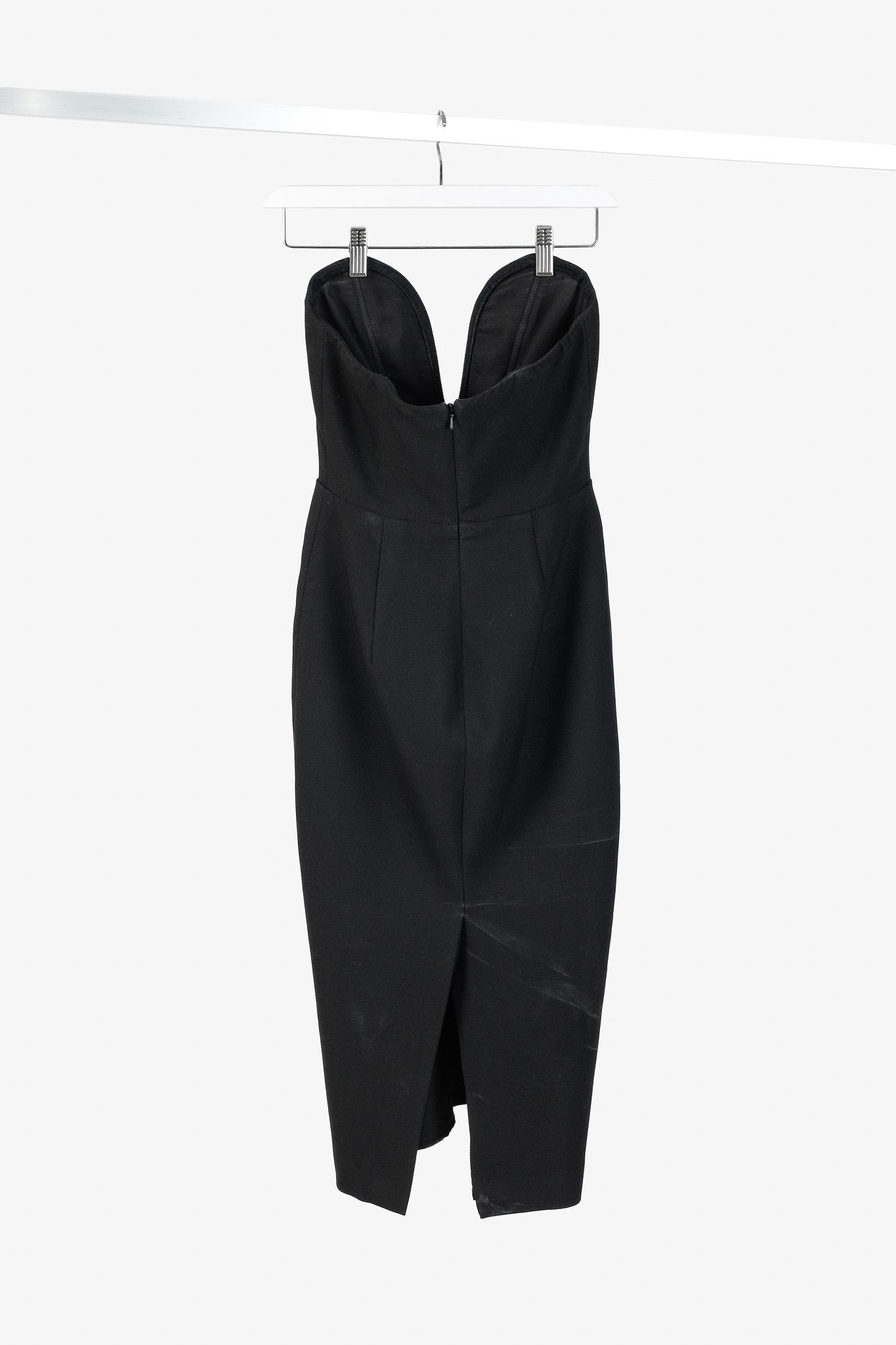 Veronica Beard Veronica Beard Colebrook Black Strapless Crepe Midi Dres Size XS / US 0-2 / IT 36-38 - 2 Thumbnail