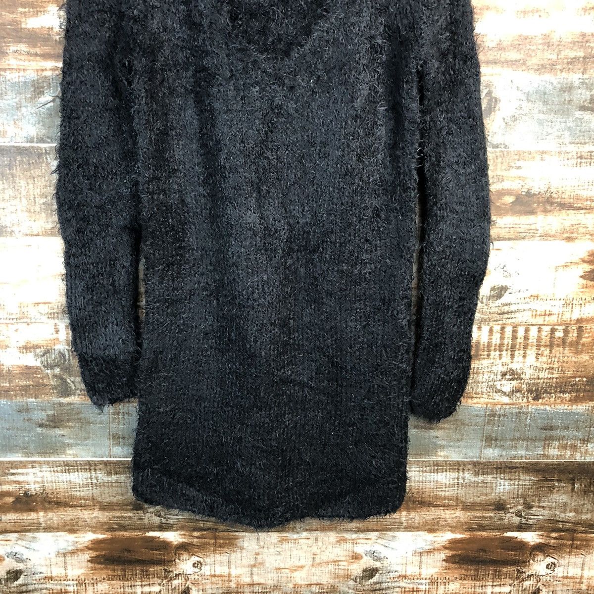 Vintage DL Rienda Black fur shaggy Knitwear #C233 Size M / US 6-8 / IT 42-44 - 3 Thumbnail