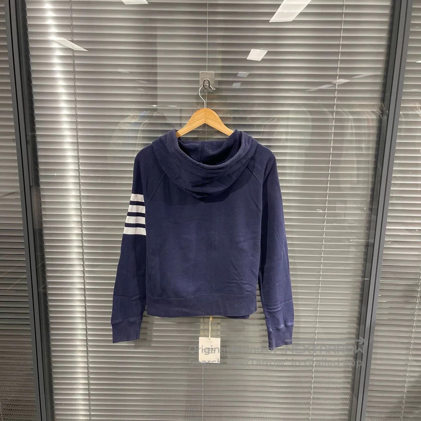 Thom Browne Blue Zip-Up Hooded Sweatshirt. Size US S / EU 44-46 / 1 - 2 Thumbnail