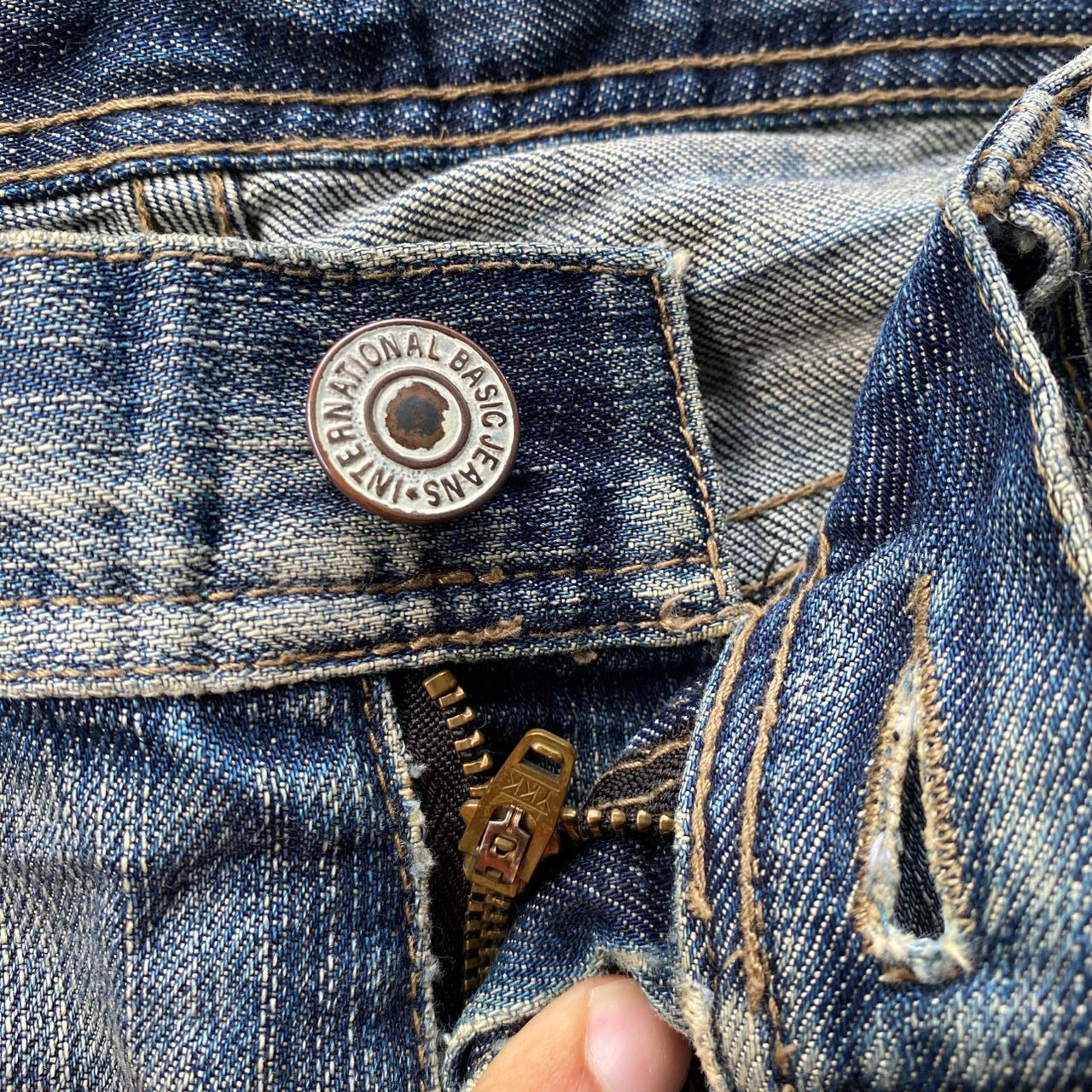 If Six Was Nine 💥Flare💥Vintage Edge Rupert Distressed Denim Size US 32 / EU 48 - 11 Thumbnail