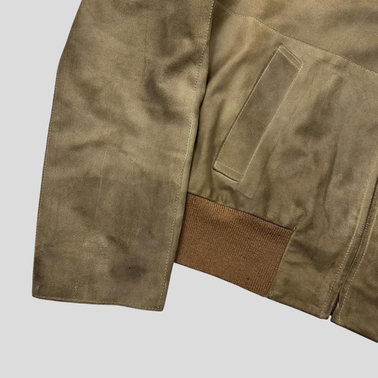Miu Miu Miu Miu 00’s Suede Leather Cropped Work Jacket - IT50 (M/L) Size US M / EU 48-50 / 2 - 10 Thumbnail