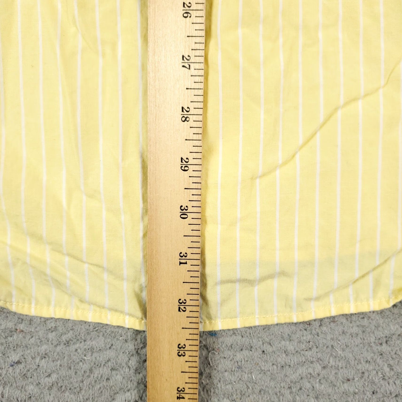 Tommy Hilfiger Tommy Hilfiger Yellow Striped Button-Up Shirt Mens XL Long Sleeve Casual Classic Size US XL / EU 56 / 4 - 4 Thumbnail