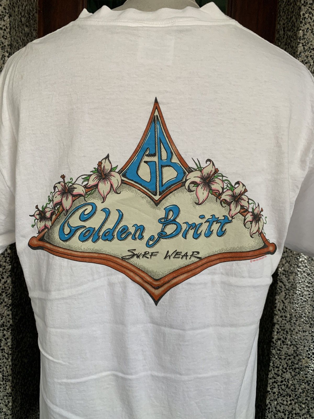 Vintage Vintage 90s Golden Britt Surfing / Surfboards / Surfwear Tee Size US L / EU 52-54 / 3 - 2 Thumbnail