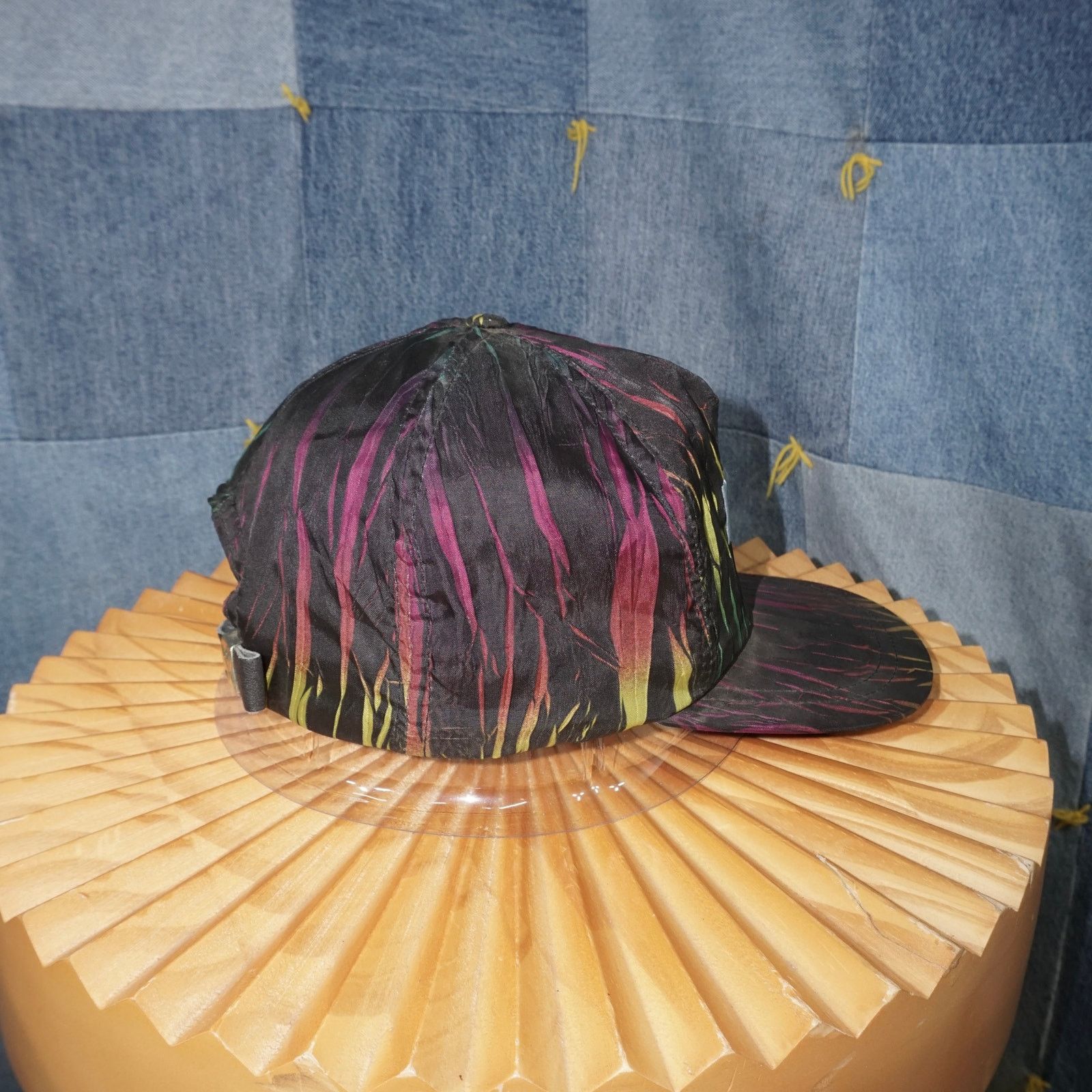 Vintage OSFA - Vintage ridomil embroider abstract cracked tiedye hat Size ONE SIZE - 4 Thumbnail