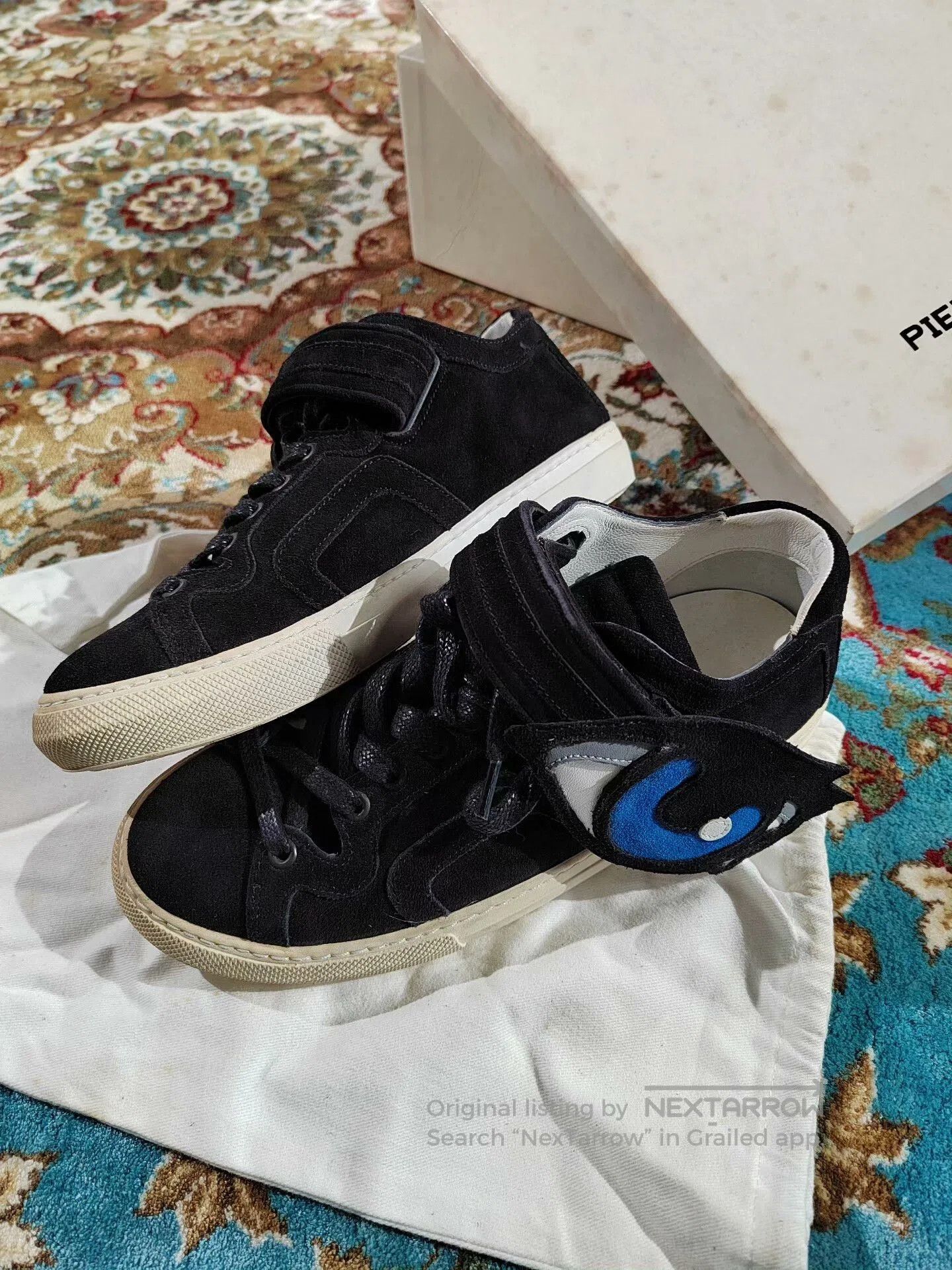 Pierre Hardy Pierre Hardy Black Velcro Sneakers for Women. Size US 5 / IT 35 - 5 Thumbnail