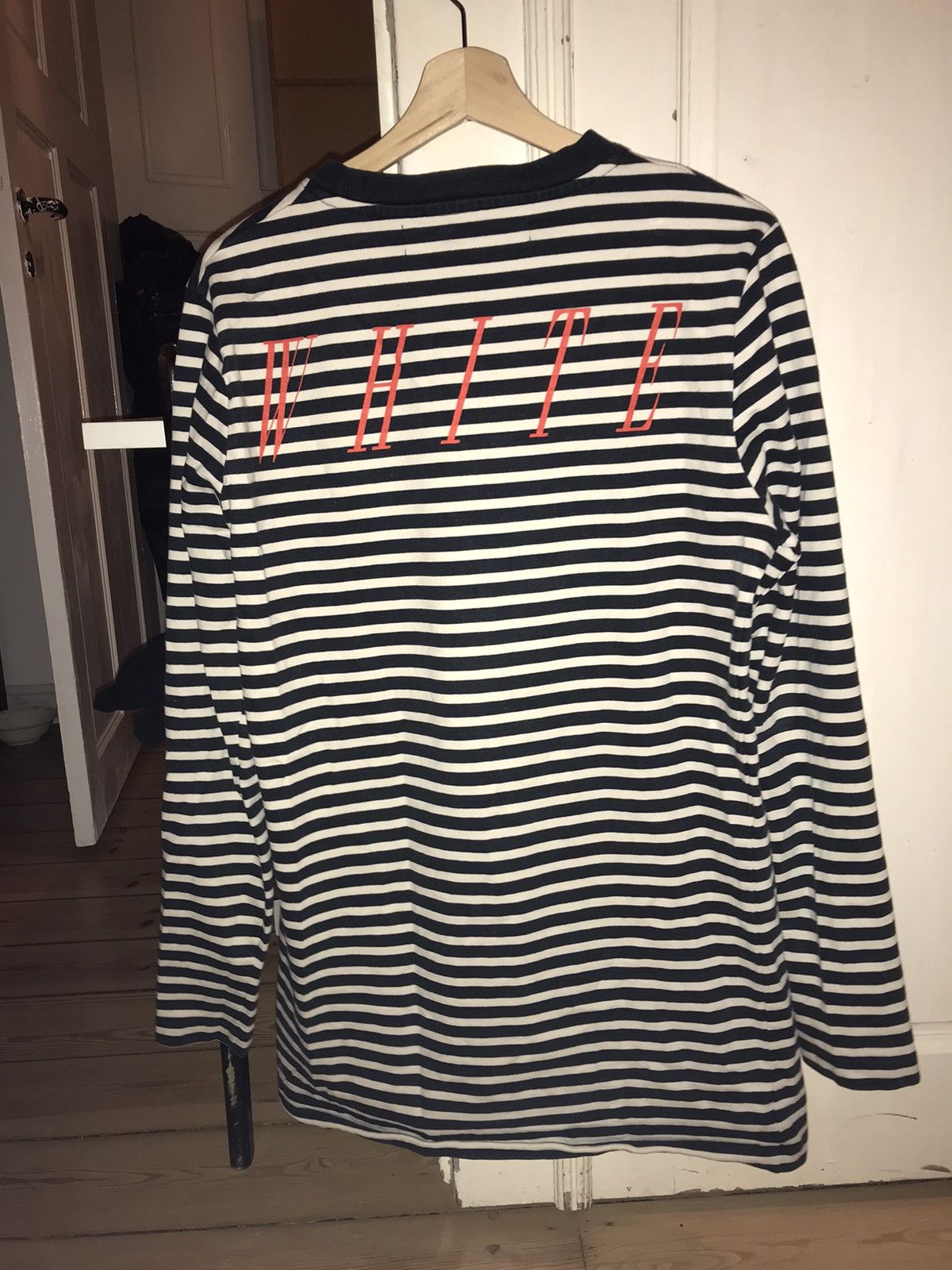 Off-White Off white striped long sleeve shirt Size US S / EU 44-46 / 1 - 3 Thumbnail