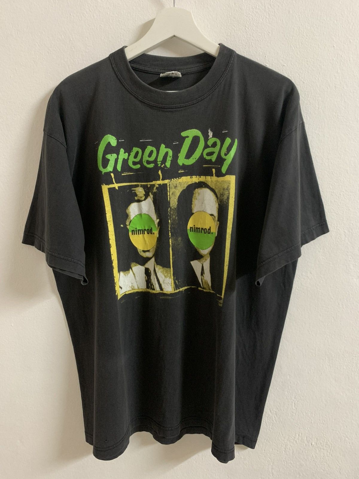 Band Tees Faded Green Day Nimrod 90s Size US XL / EU 56 / 4 - 4 Thumbnail