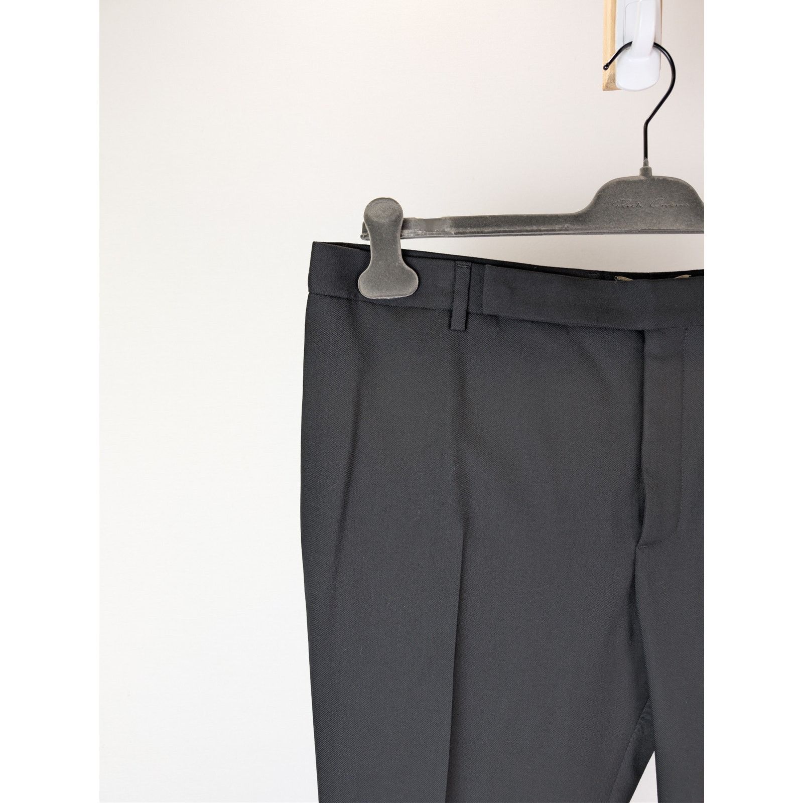 Saint Laurent Paris o1rshd1 Gabardine Fine De Laine Pantalon Casual Pants Noir Size US 38 / EU 54 - 5 Thumbnail