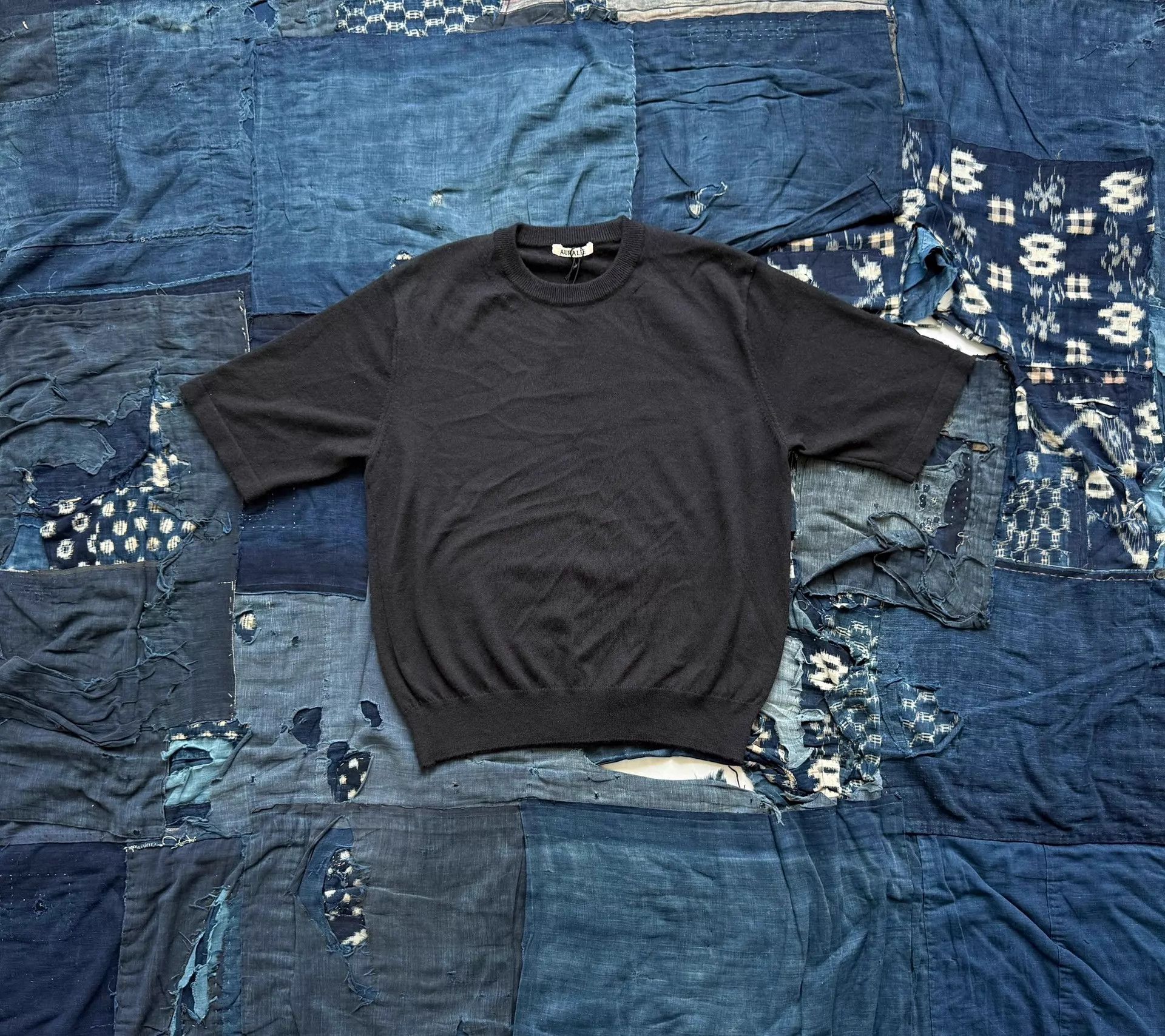 Auralee AURALEE 25SS HARD TWIST CASHMERE TEE Black Size 3 Size US L / EU 52-54 / 3 - 1 Thumbnail