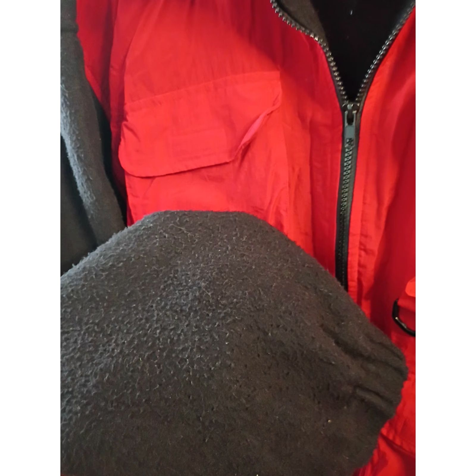 Vintage VINTAGE Rugged Terrain Full Zip Jacket - Red, Nylon L Fleece 90s Outdoor Casual Mens Jacket Size US L / EU 52-54 / 3 - 2 Thumbnail