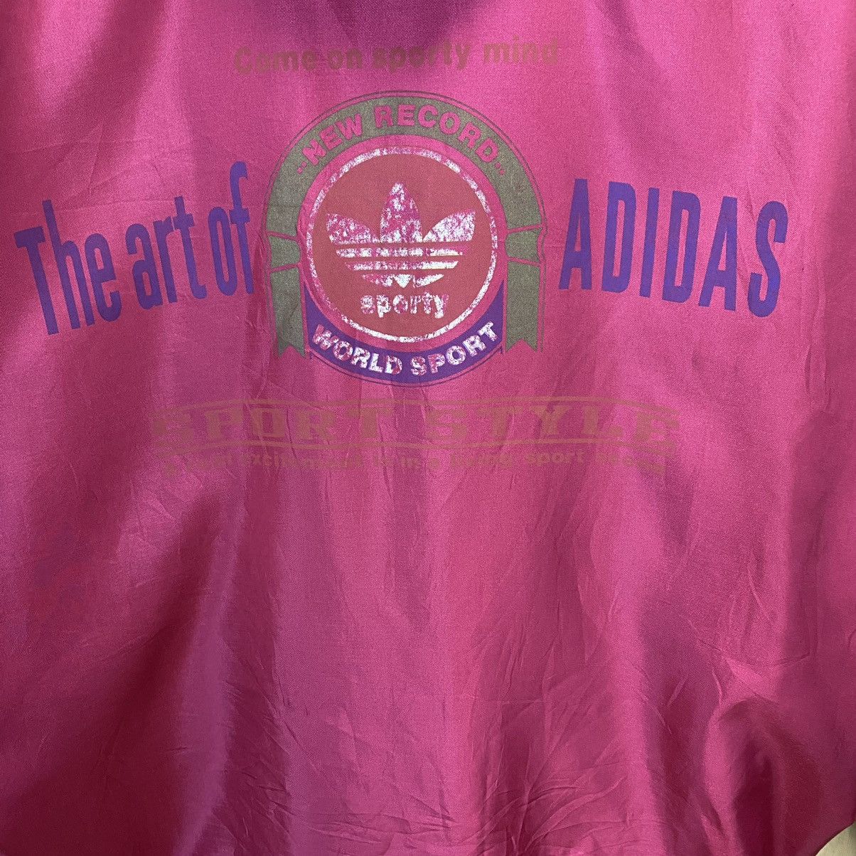 Adidas × Japanese Brand Vintage 90s Adidas Rainbow Big Logo Hoodie Jacket Size US XL / EU 56 / 4 - 10 Thumbnail