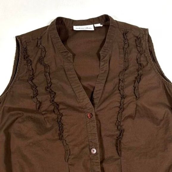 Vintage St Johns Bay Blouse Womens Large Sleeveless EUC Size XL / US 12-14 / IT 48-50 - 3 Thumbnail