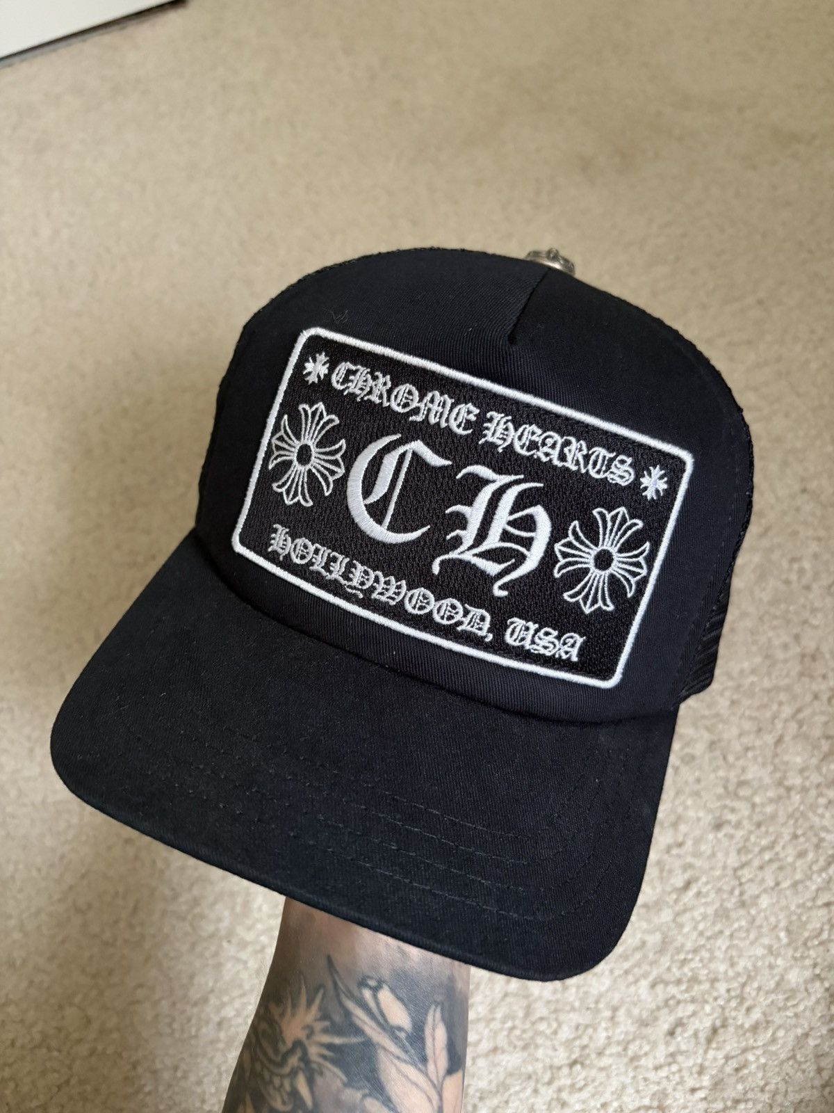 Chrome Hearts Hollywood Trucker Hat