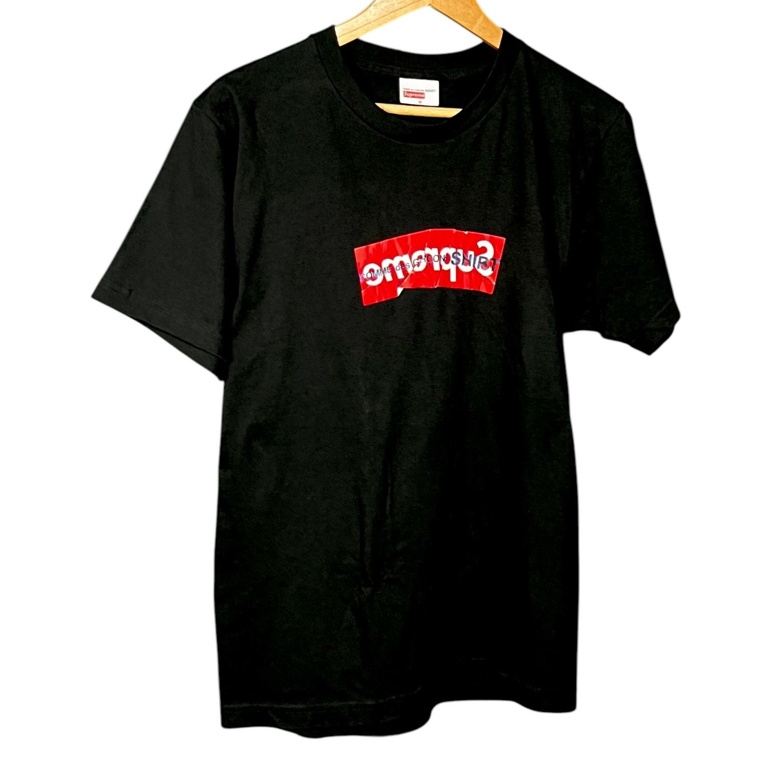 Supreme Supreme x Comme des Garcons Black Red Box Logo T-Shirt SS17 Size US M / EU 48-50 / 2 - 8 Thumbnail