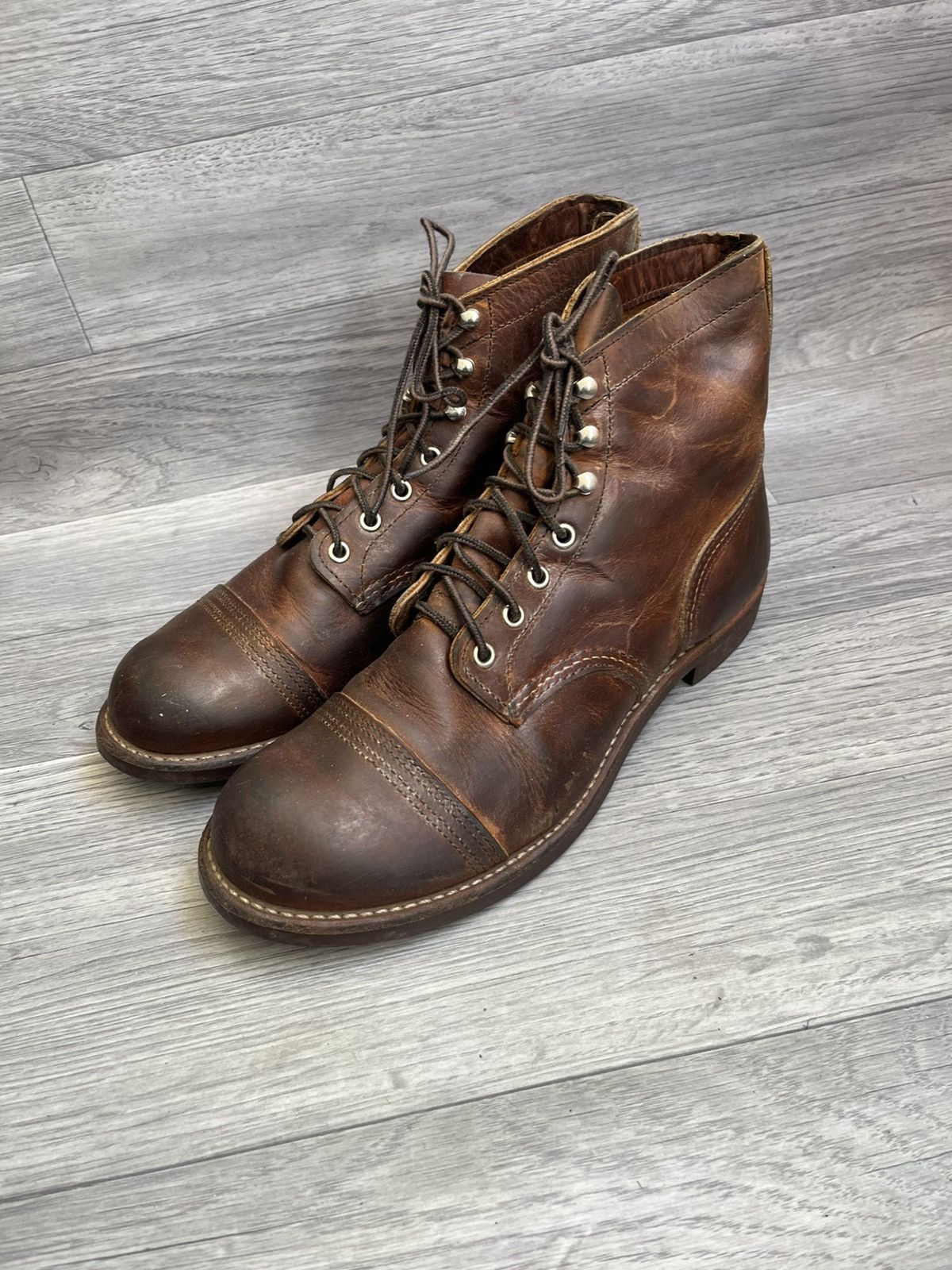 Red Wing Red wing iron ranger combat brown boots style 8085 Size US 10 / EU 43 - 1 Thumbnail