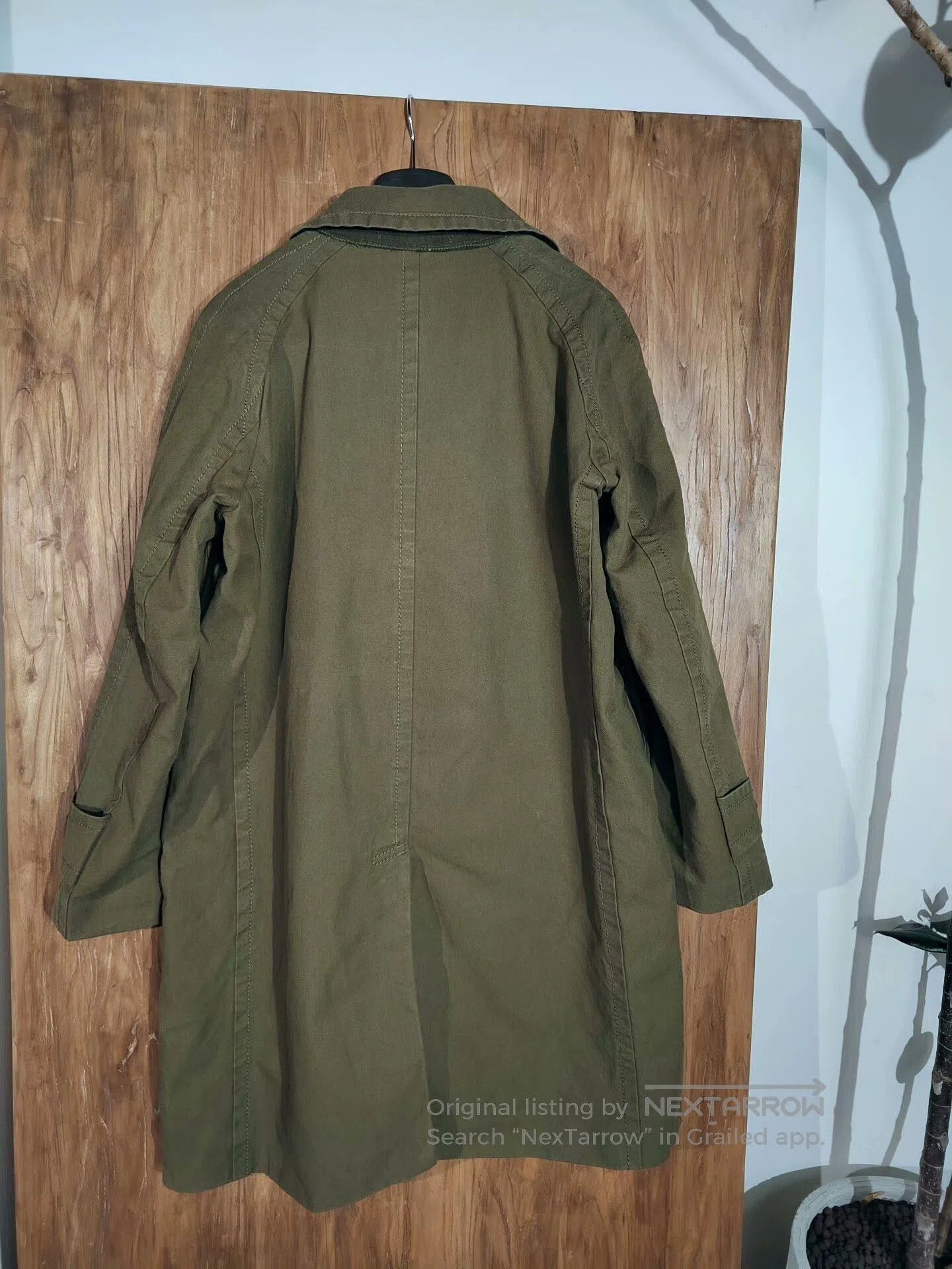 Sacai Sacai Green Mid-Length Men's Trench Coat. Size US M / EU 48-50 / 2 - 4 Thumbnail