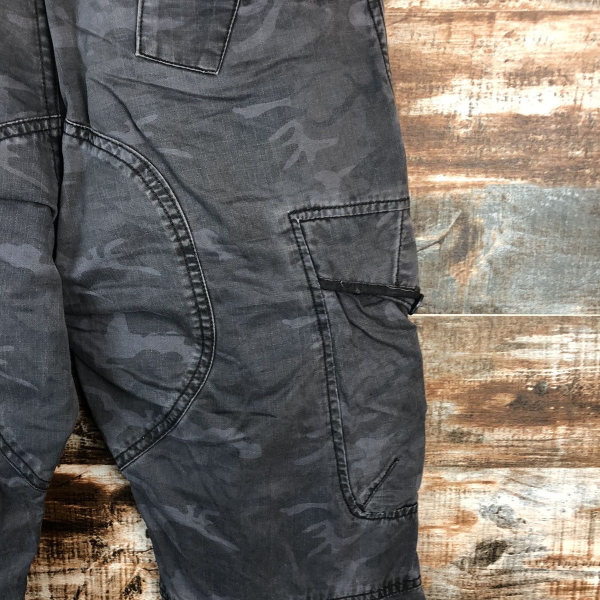 Japanese Brand DL Camo Gray Cargo Military utility Multipocket Pants #C638 Size US 29 - 21 Thumbnail